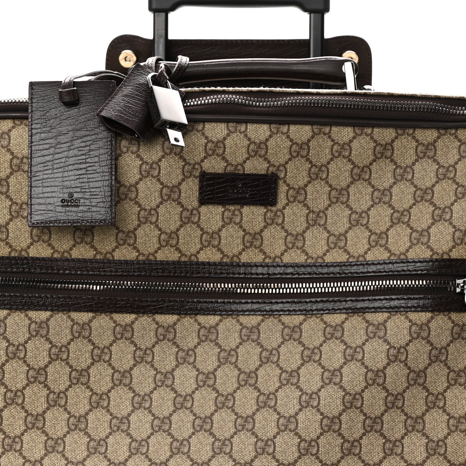 GG Plus Monogram Large Web Trolley Brown
