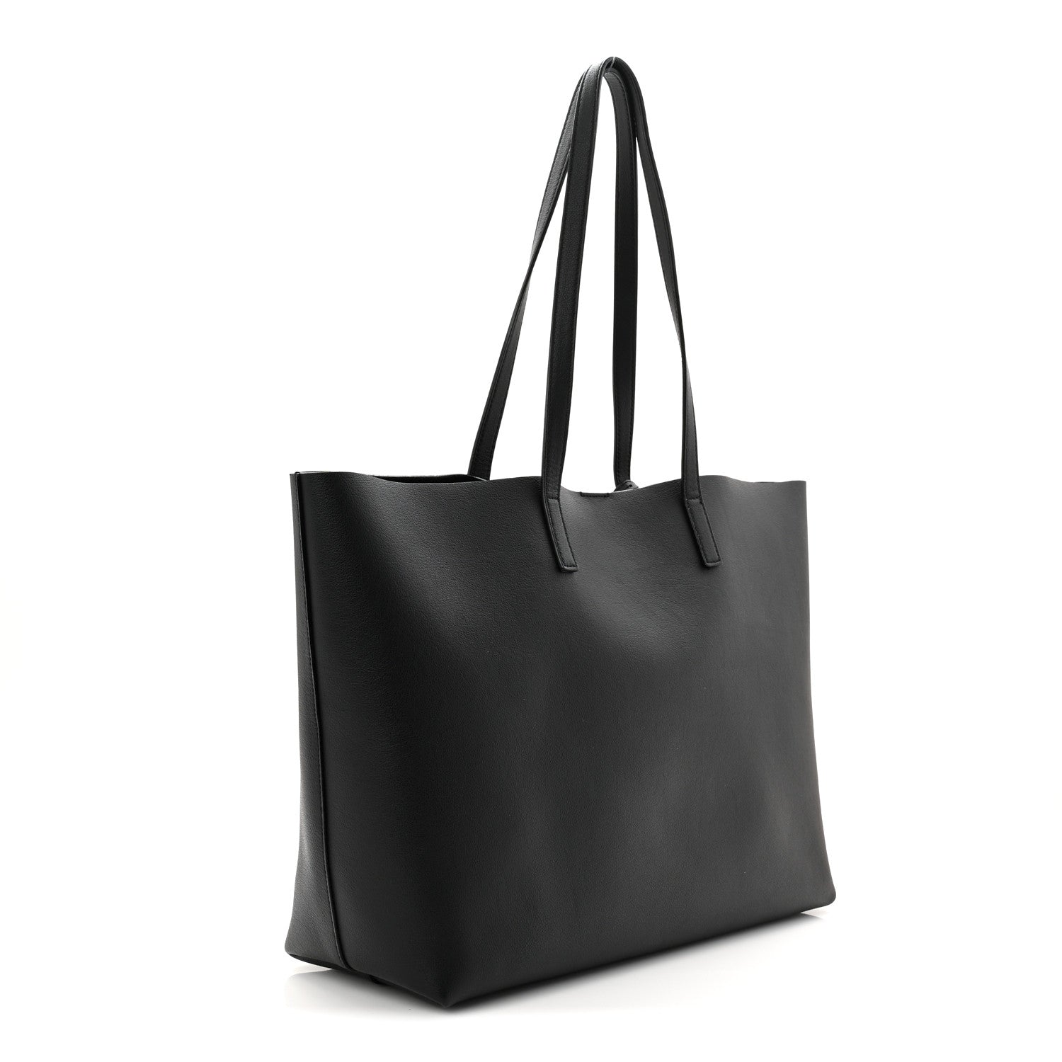 Calfskin Large Shopping Tote Black