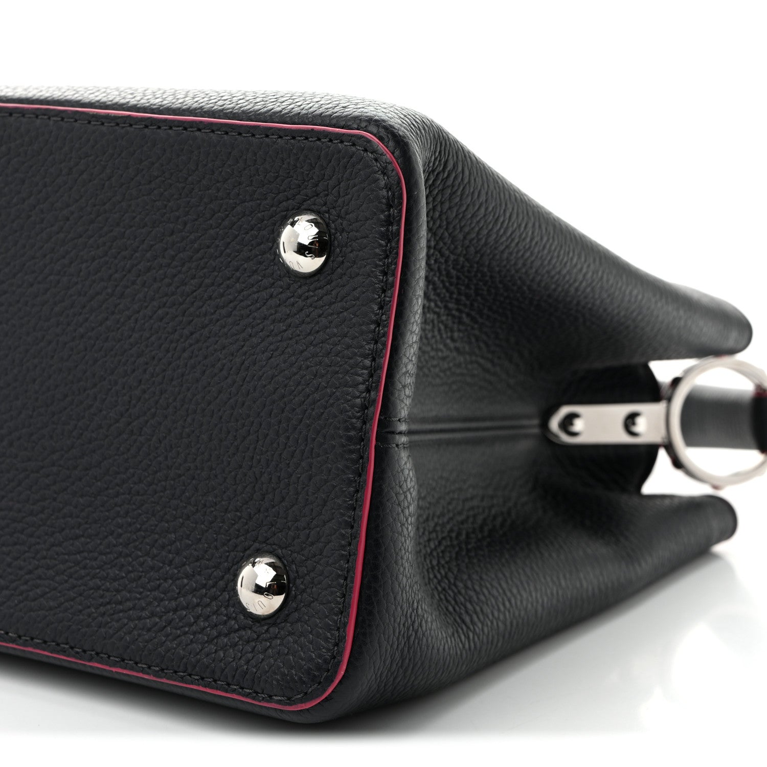 Taurillon Capucines MM Cobalt Fuchsia