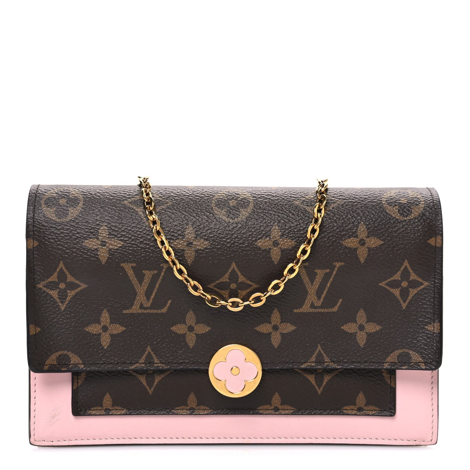 Monogram Rosalie Coin Purse Fuchsia