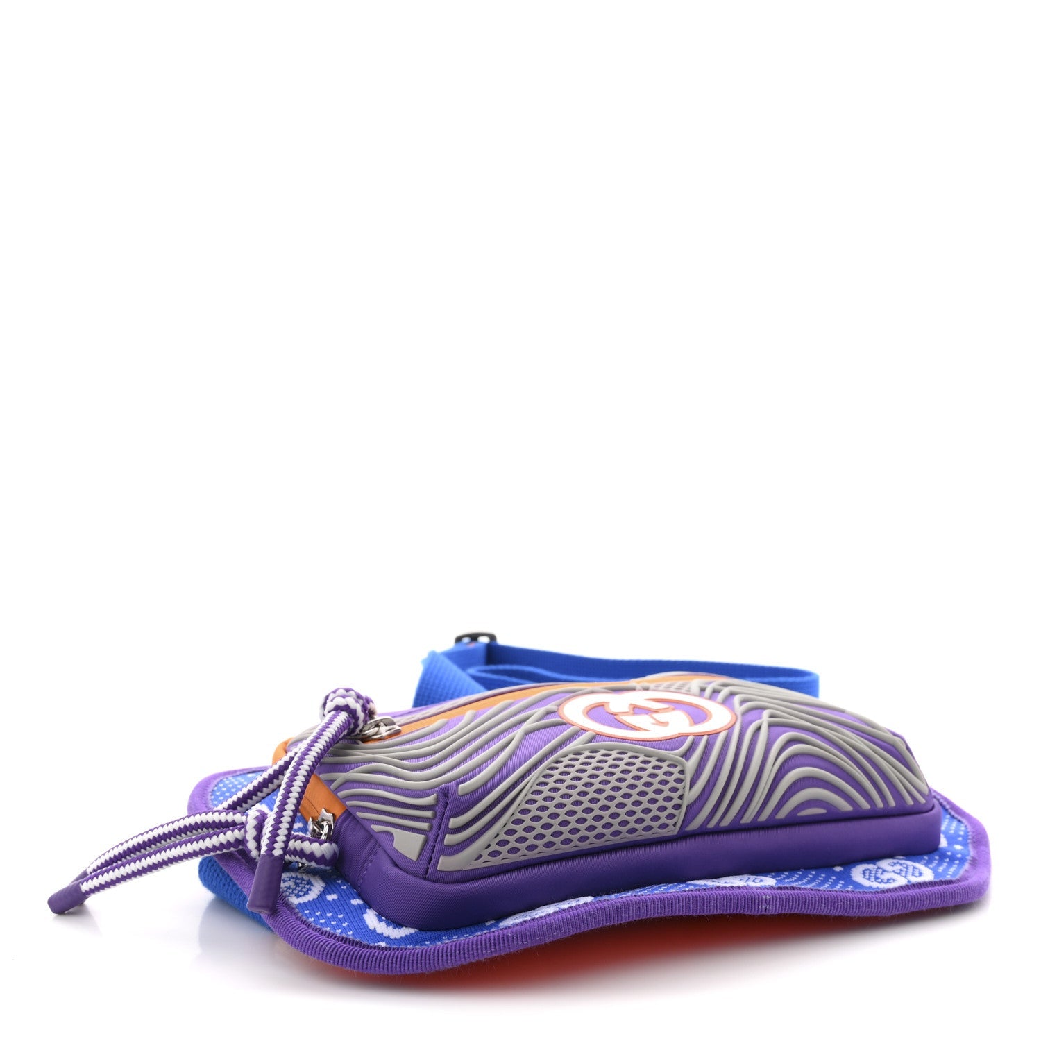 Jersey GG Monogram All Over Sporty Belt Bag Grey White Multicolor