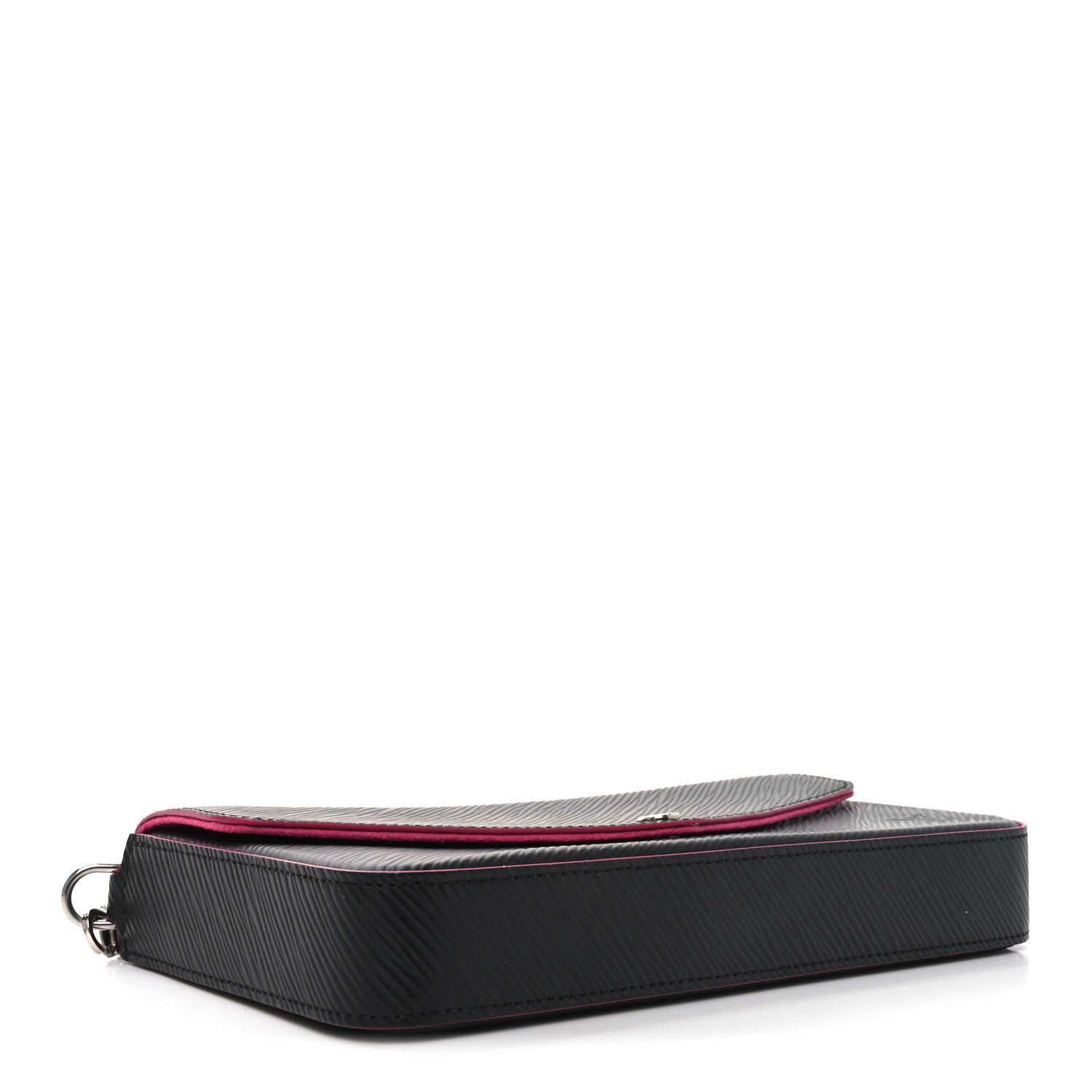 Epi Pochette Felicie Black Hot Pink