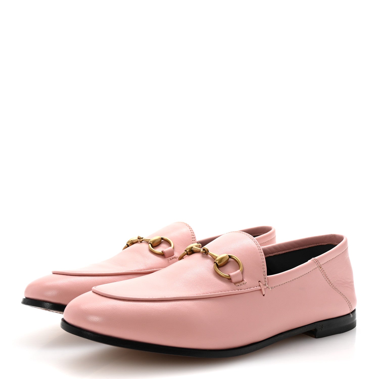 Lambskin Womens Brixton Horsebit Loafers 35.5 Perfect Pink