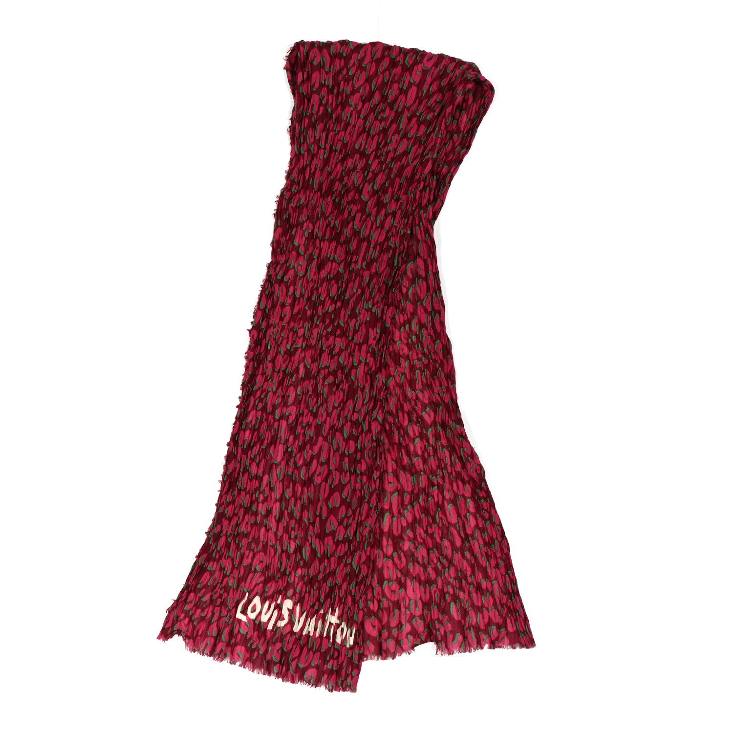 Cotton Sprouse Leopard Pareo Rouge Fauviste