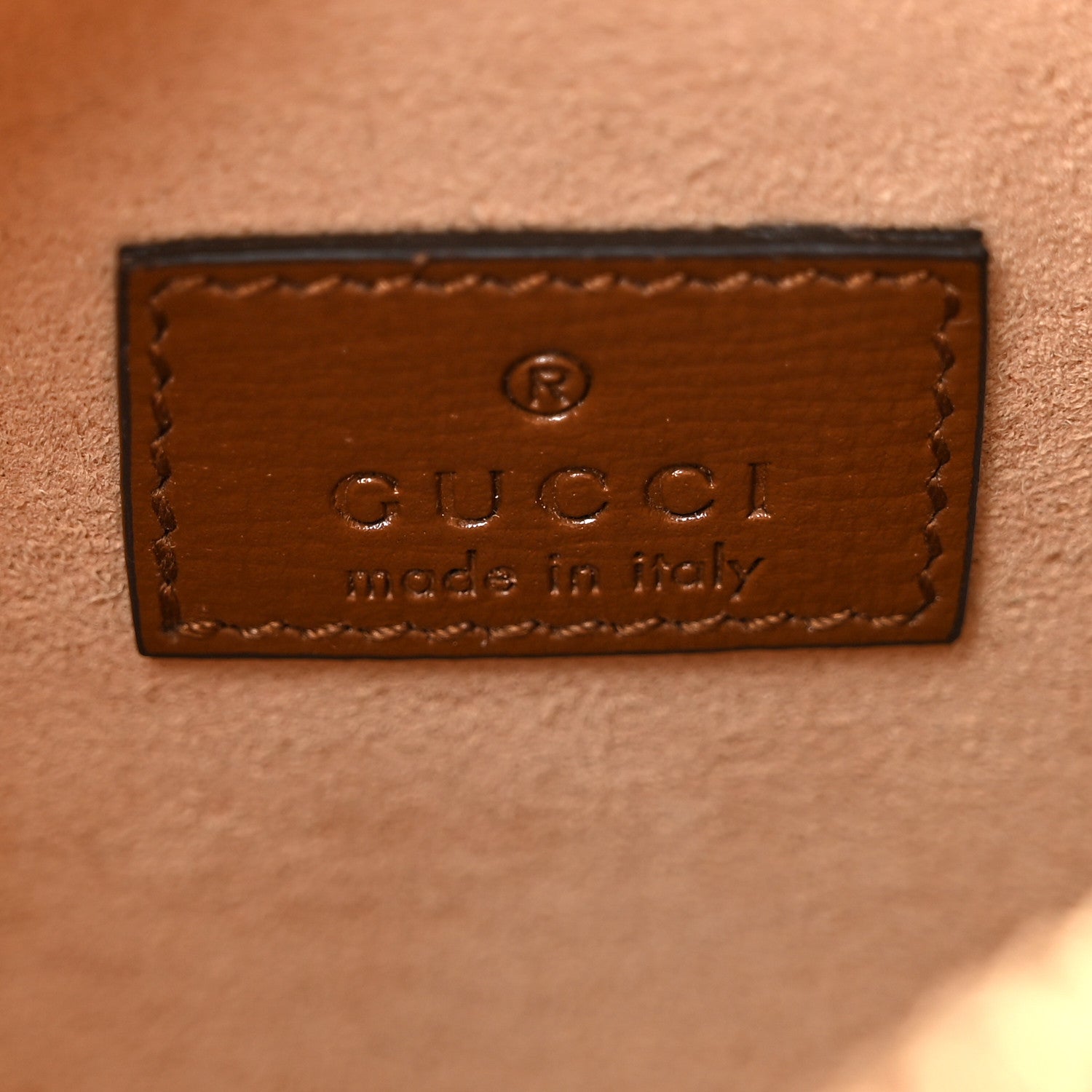 GG Supreme Monogram Azalea Calfskin Mini Retro Interlocking G Shoulder Bag Beige Ebony Brown Sugar