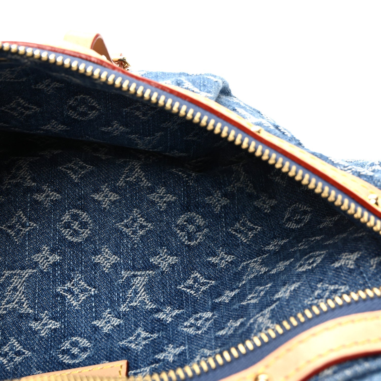 Monogram Denim High Rise Bumbag Blue