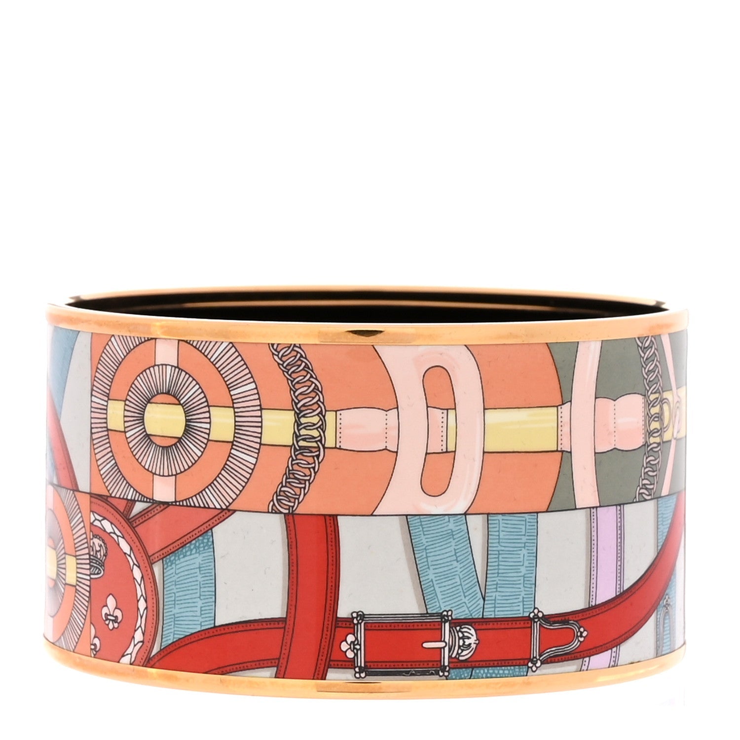Enamel Printed Extra Wide Bracelet 65