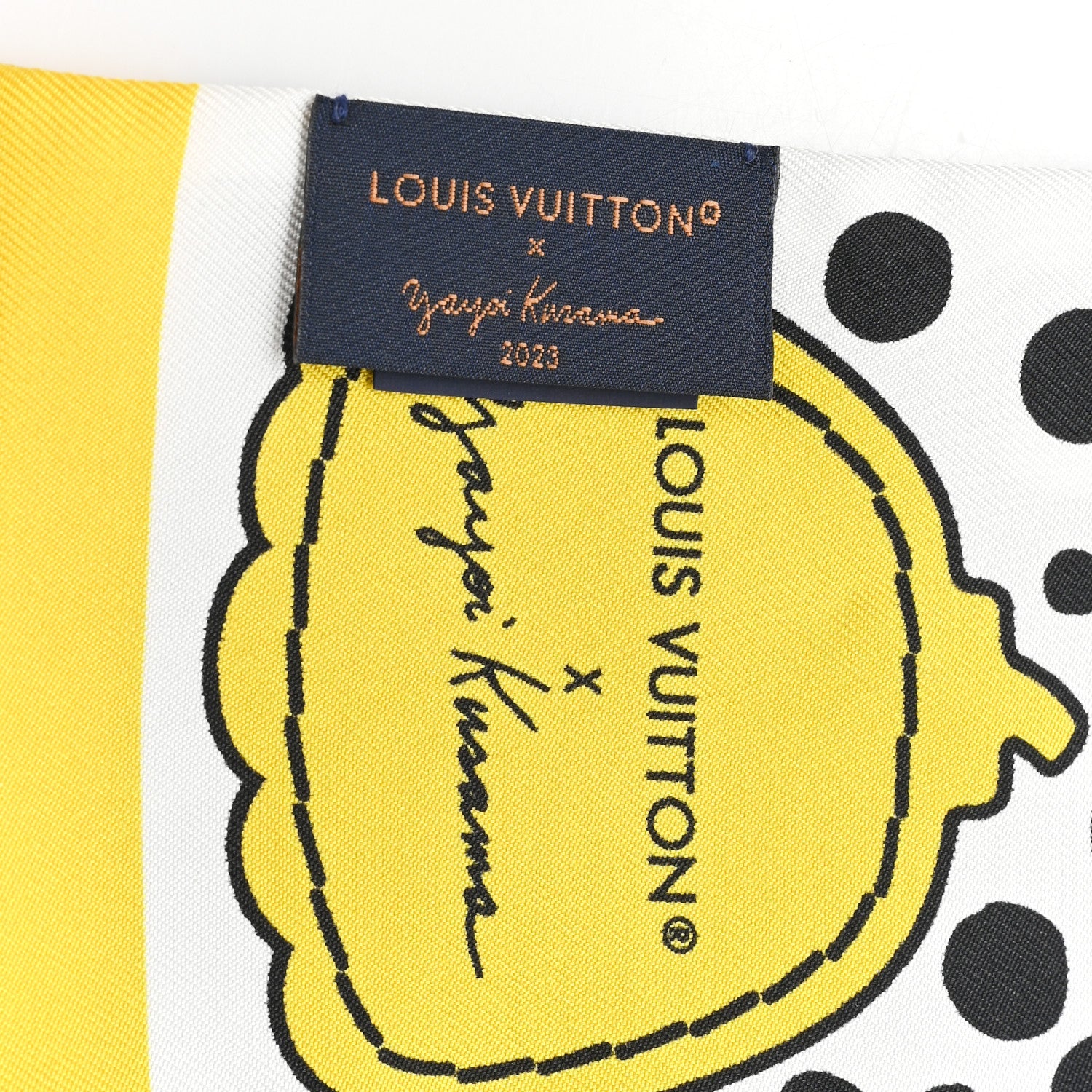 LV x YK Infinity Dots Bandeau Black Yellow White