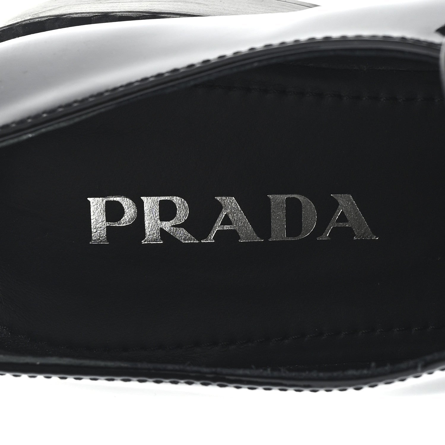 Vernice Triangle 50mm Loafers 39.5 Black