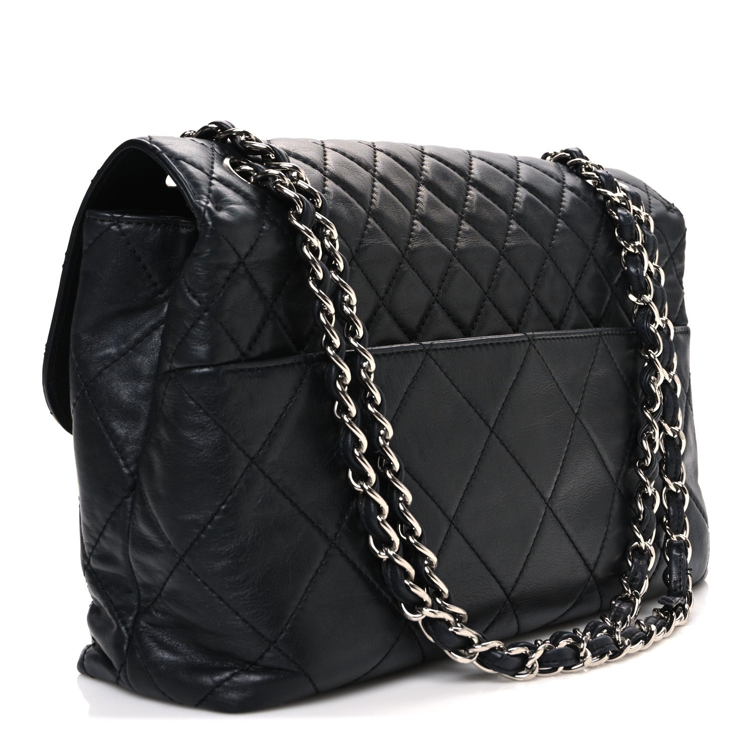 Calfskin Quilted In The Business Flap Bag Black