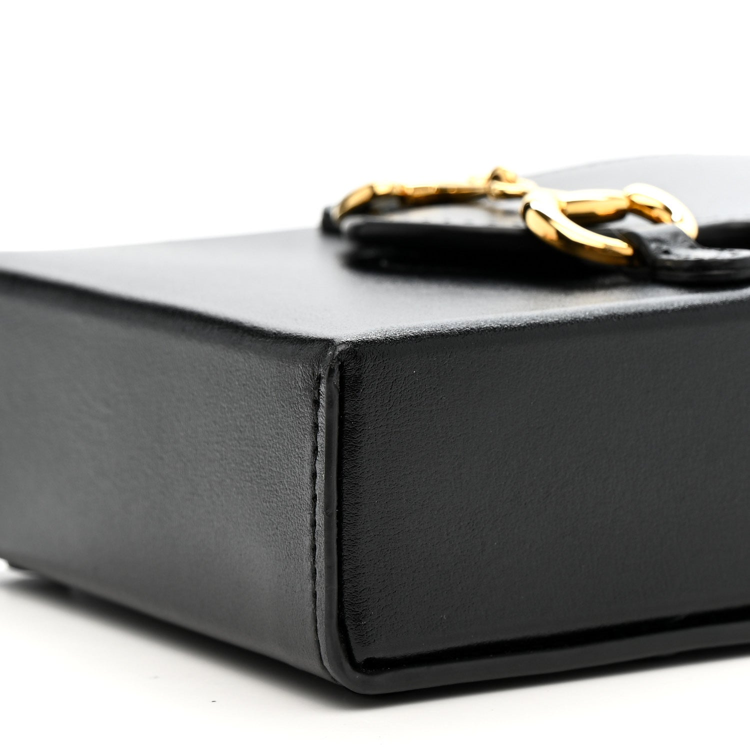 Boarded Plutone Calfskin Mini Horsebit 1955 Crossbody Bag Black