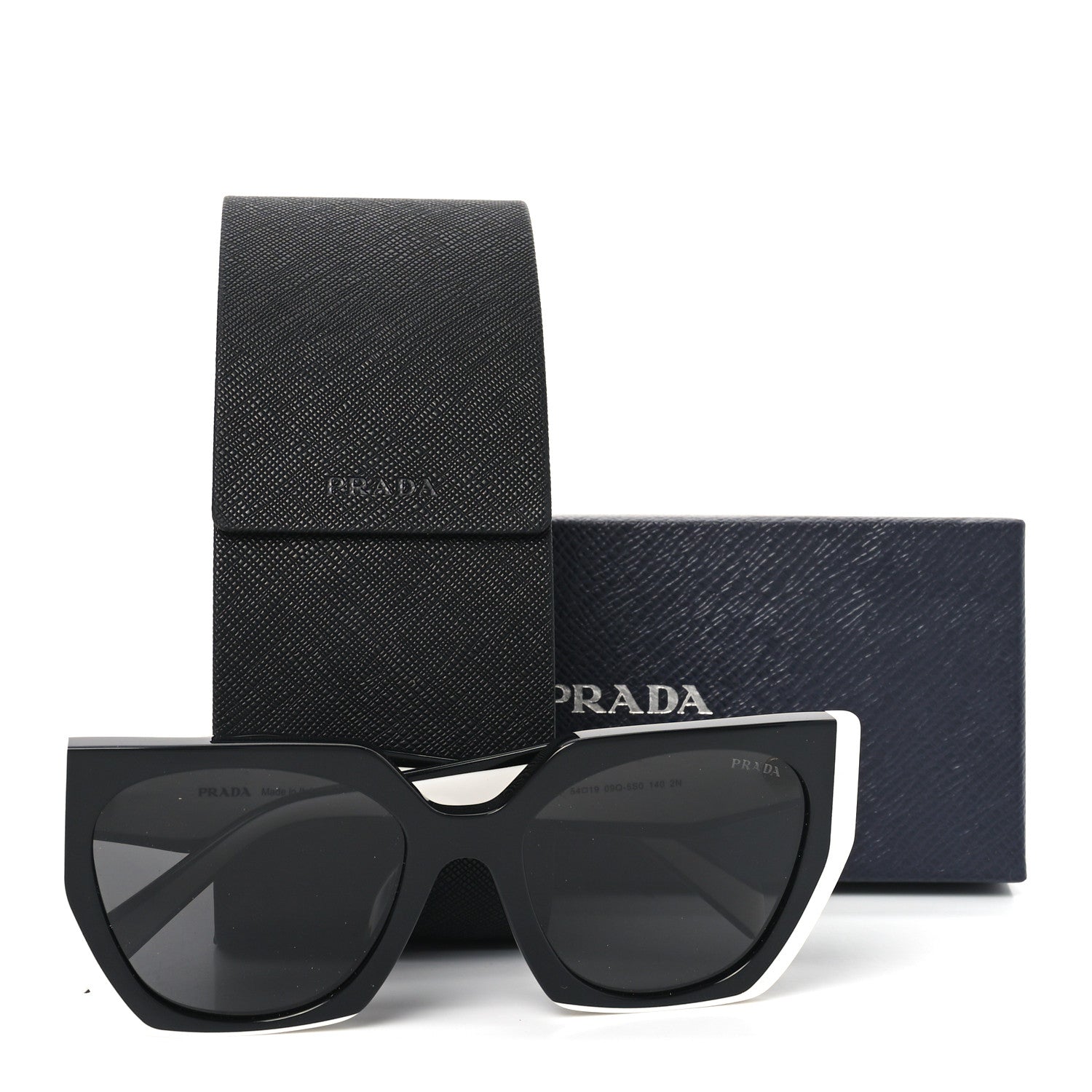 Acetate Sunglasses SPR 15W-F Black White
