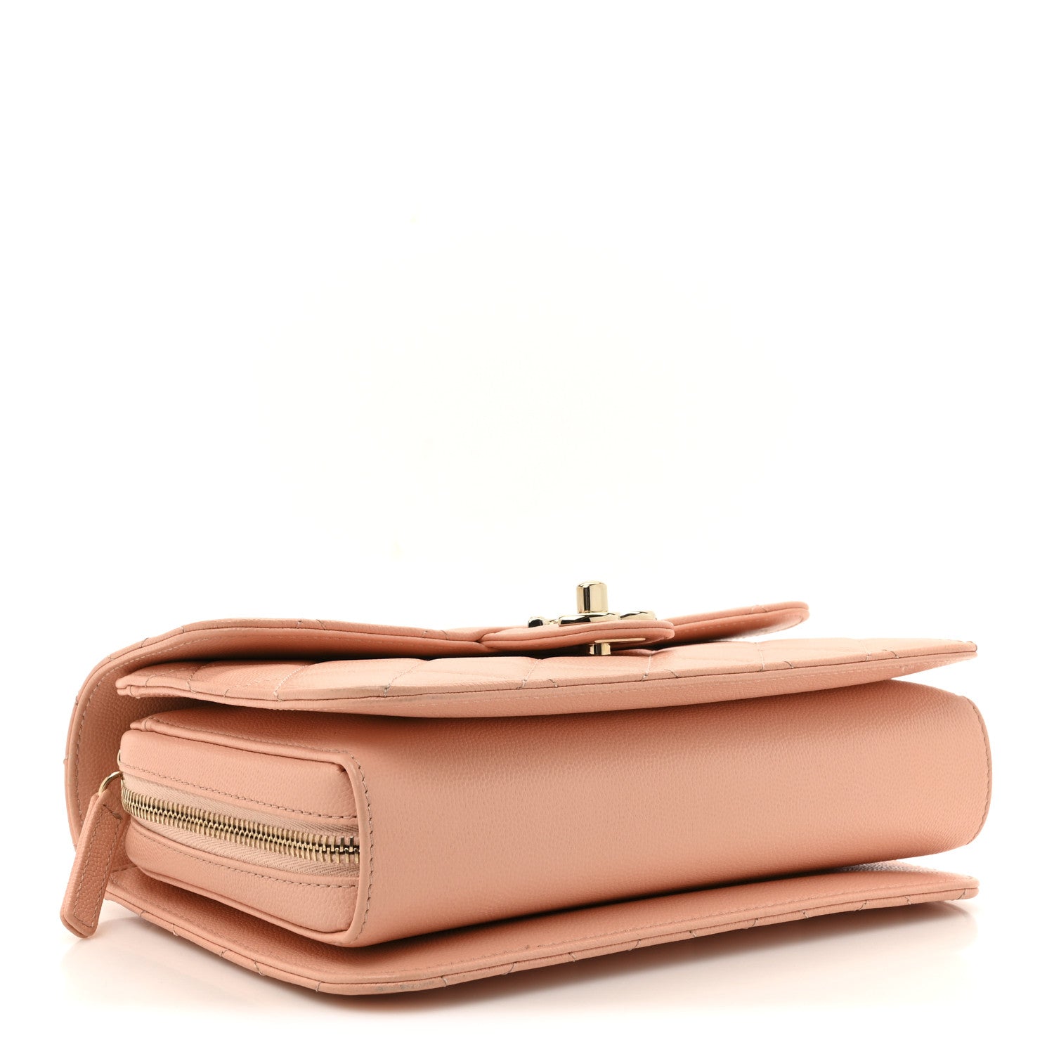 Caviar Quilted Large Like A Wallet Flap Coral