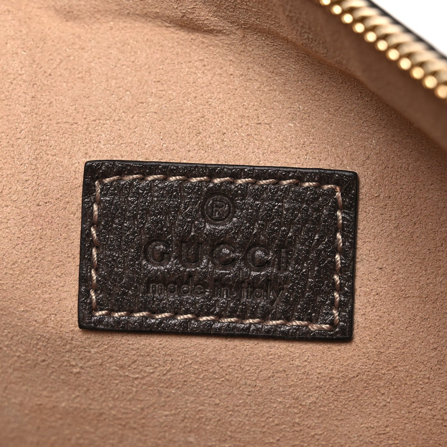 GG Supreme Monogram Large Ophidia Pouch Clutch Brown