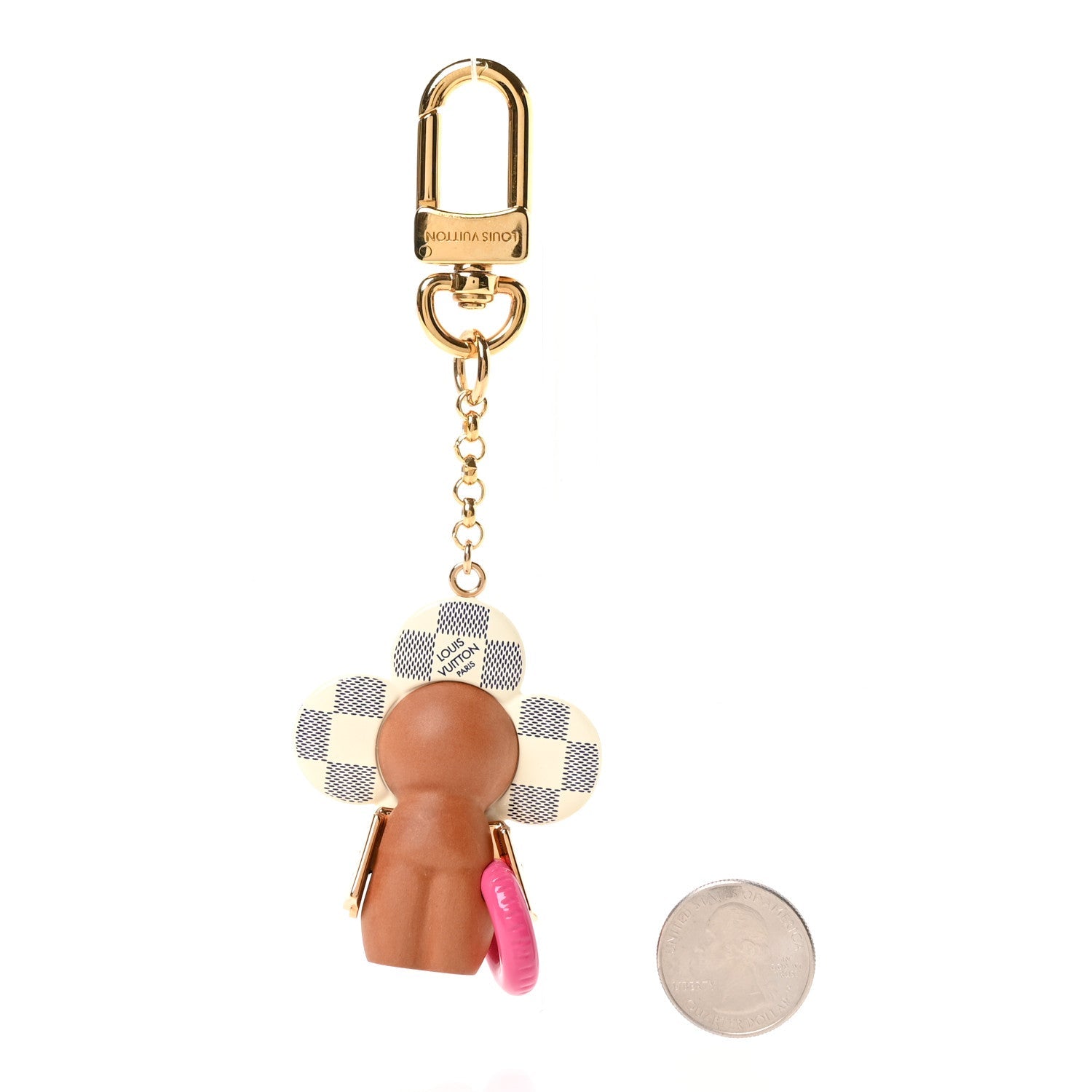 Wood Damier Azur Vivienne By The Pool Key Holder