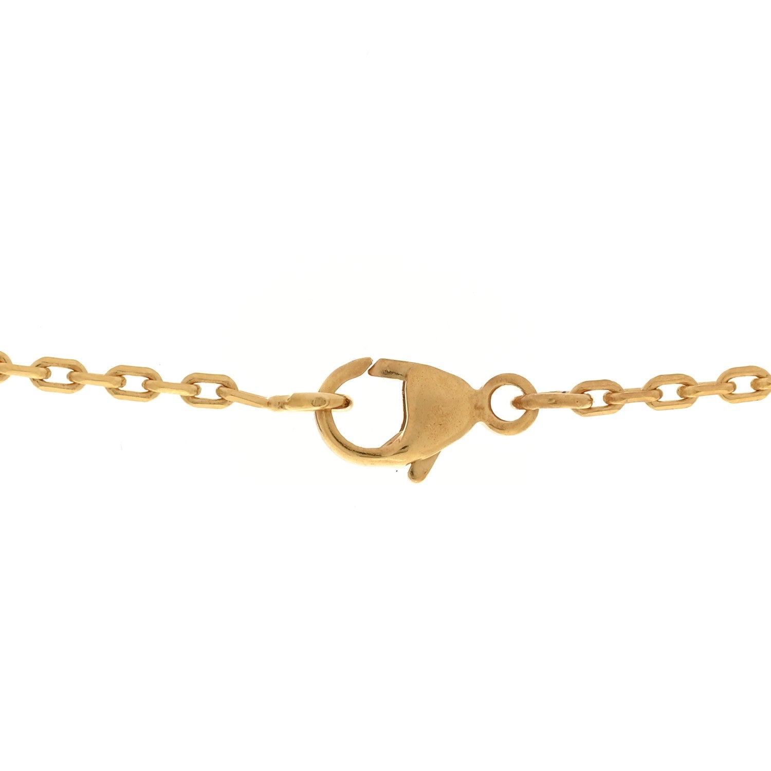 Lacquered Gold Mini Pop H Pendant Necklace Marron Glace