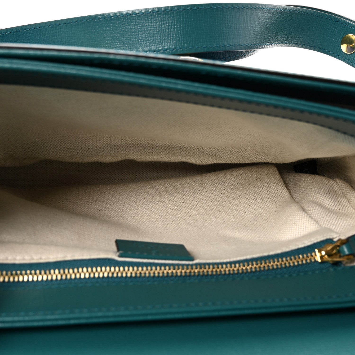 Azalea Calfskin Horsebit 1955 Shoulder Bag Imperial Blue Pavone