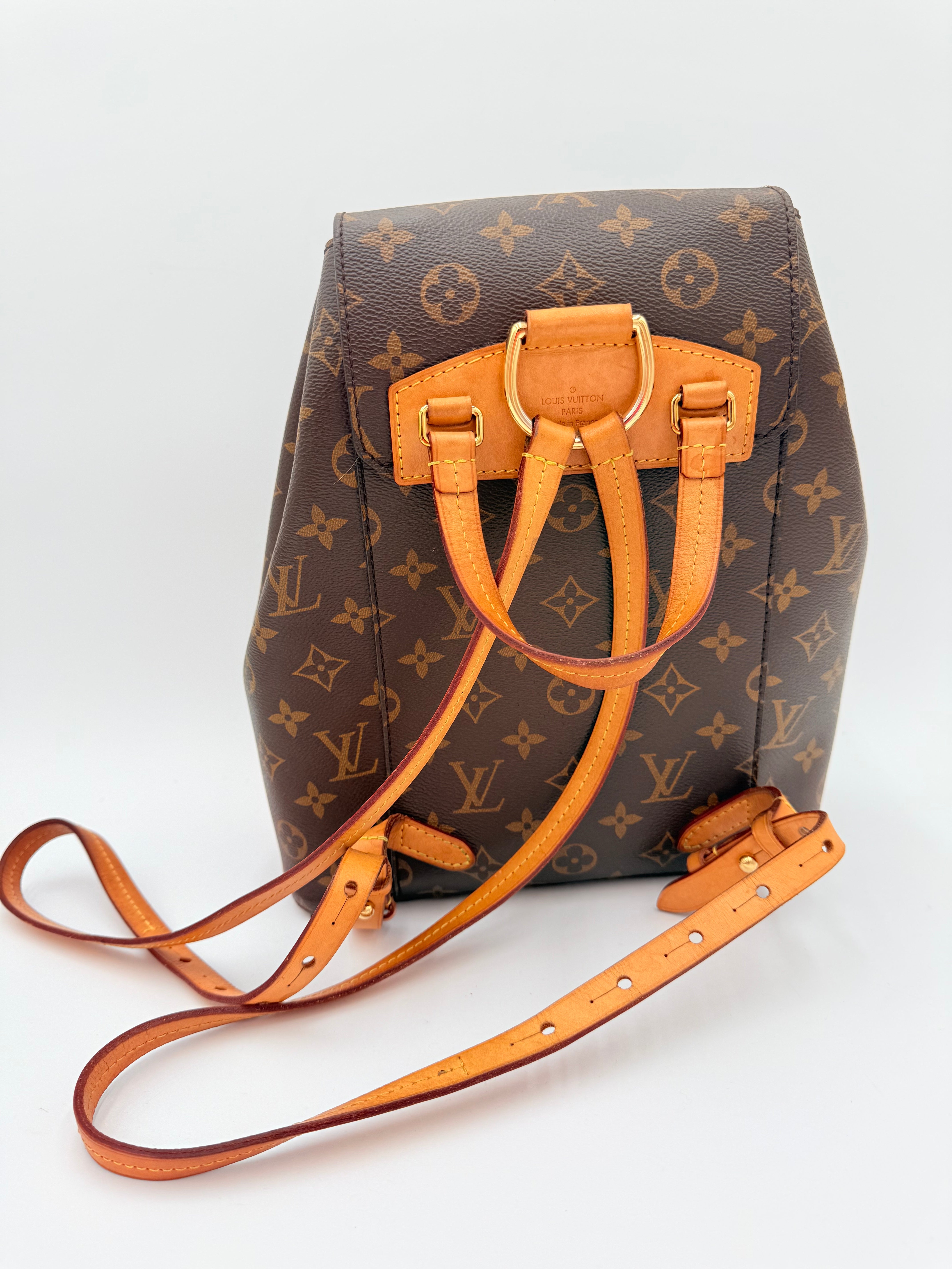 Backpack Luxury Designer By Louis Vuitton In Brown, Size:Medium