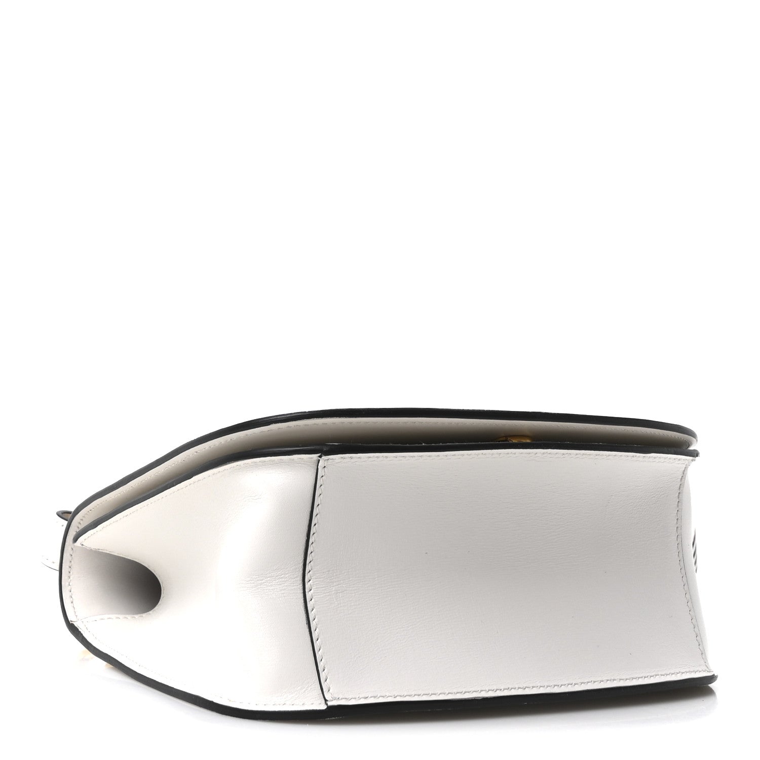City Calf Striped Pionniere Saddle Bag White Black