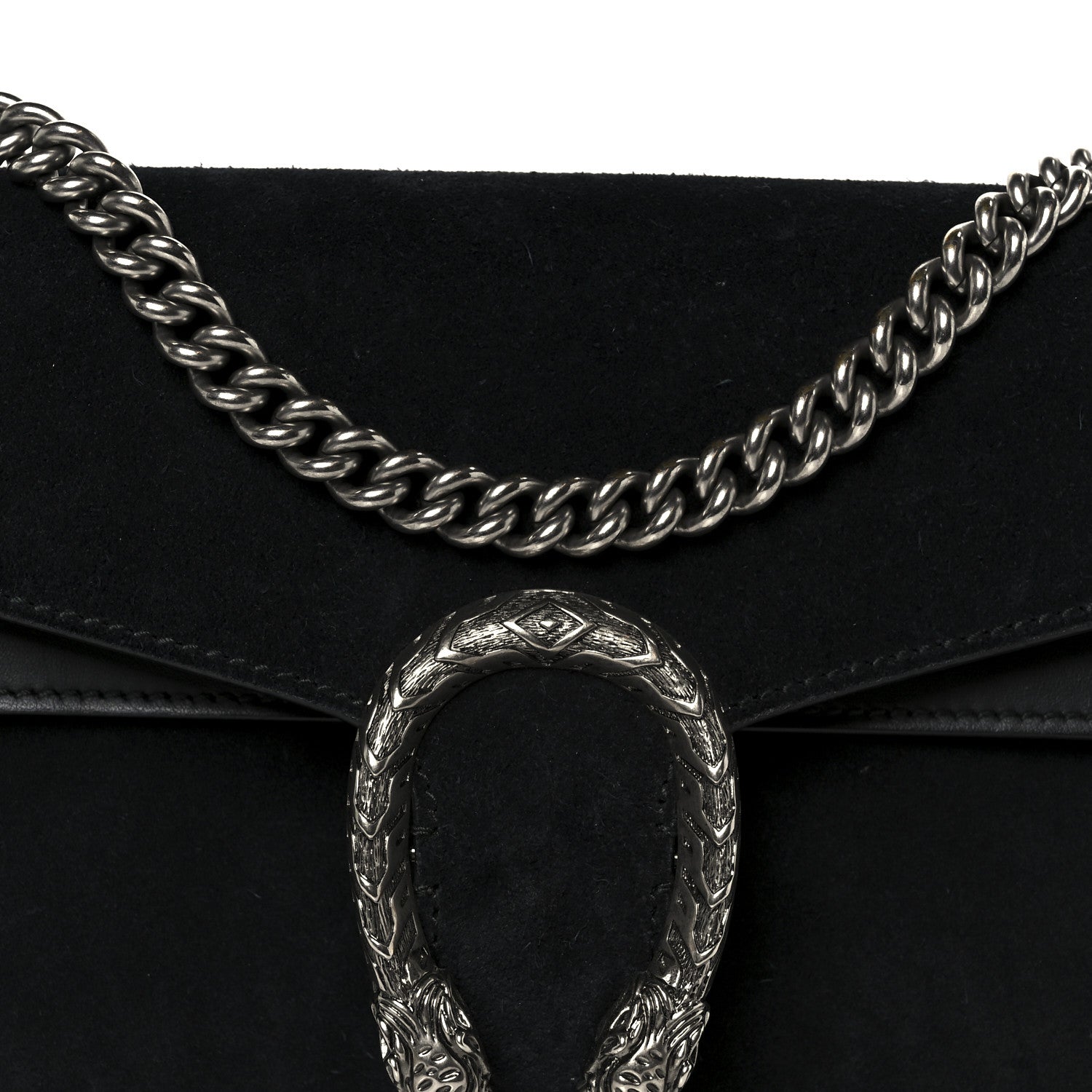 Suede Small Dionysus Shoulder Bag Black