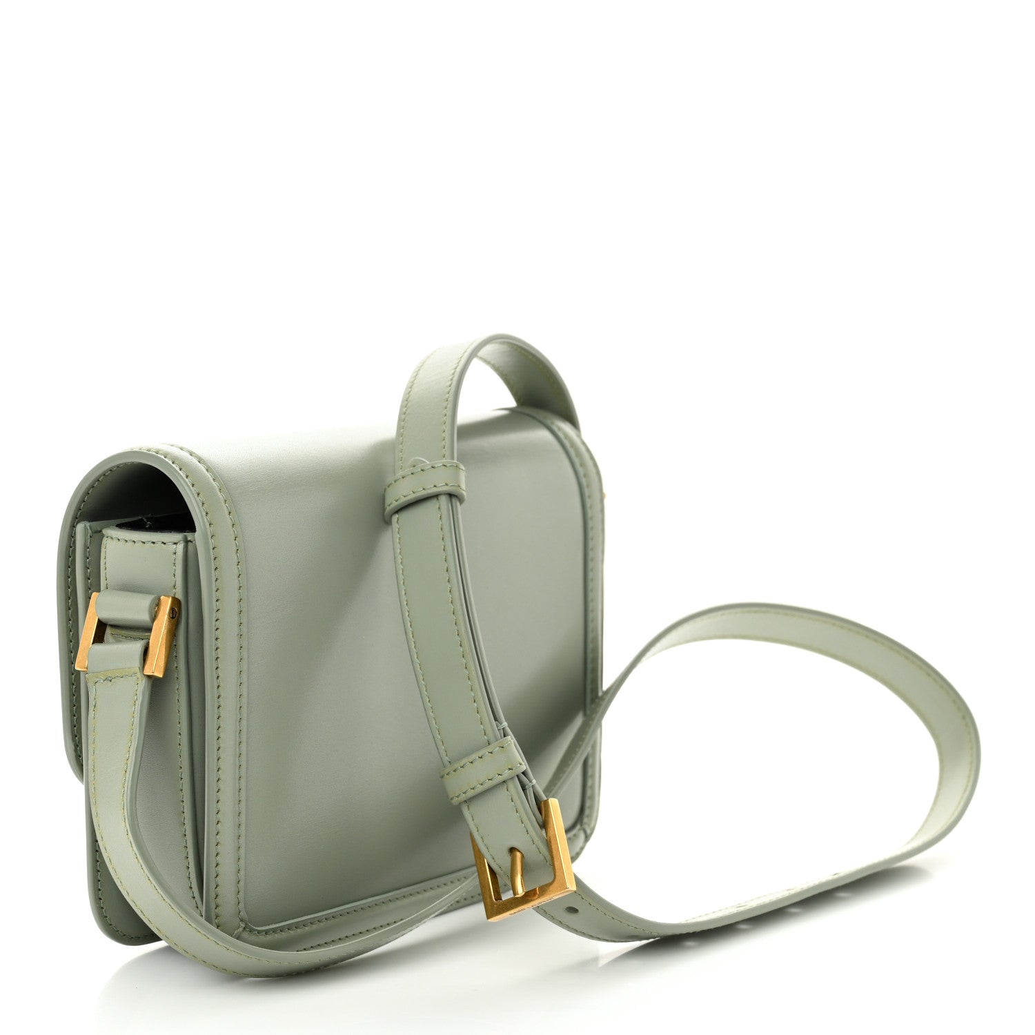 Smooth Calfskin Small Solferino Satchel Acqua