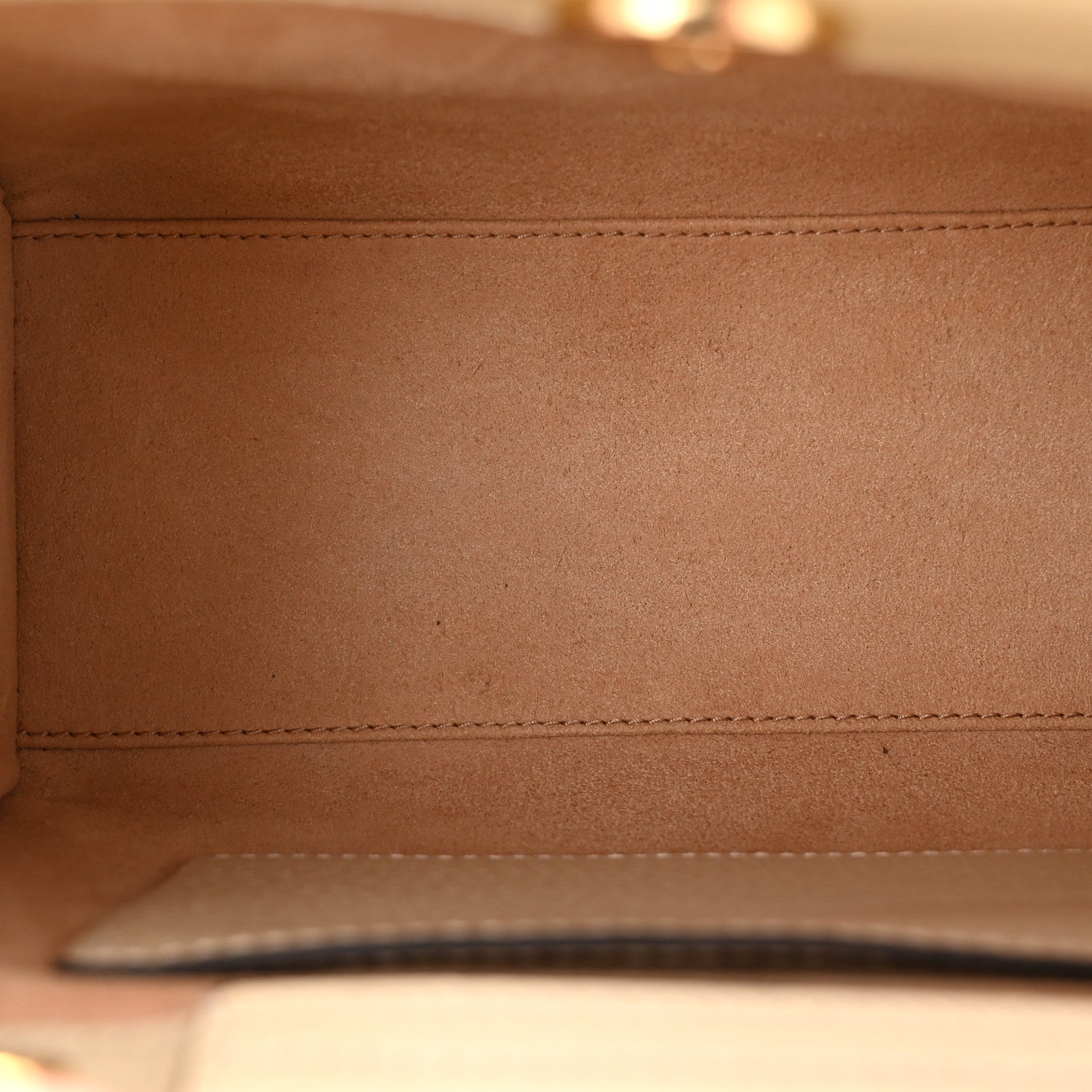 Textured Dollar Calfskin Web Mini Diana Tote Bag Mystic White