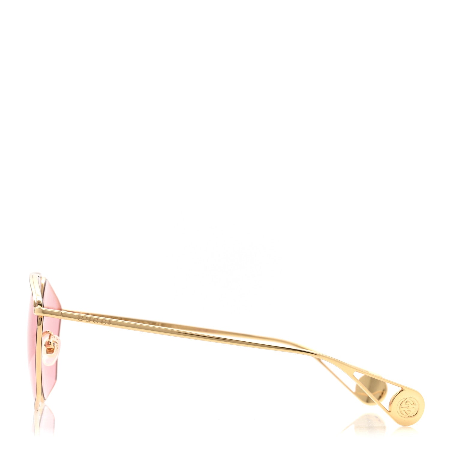 Square Frame GG0437SA Sunglasses Gold