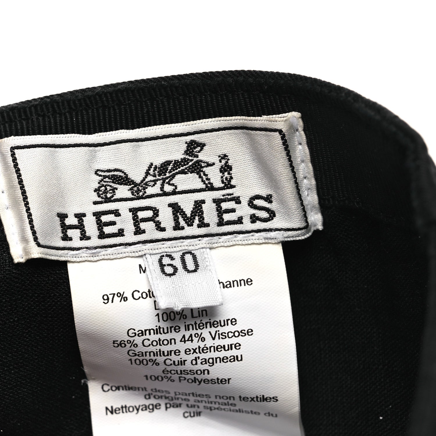 Cotton Miles H Circle Hat 60 Black