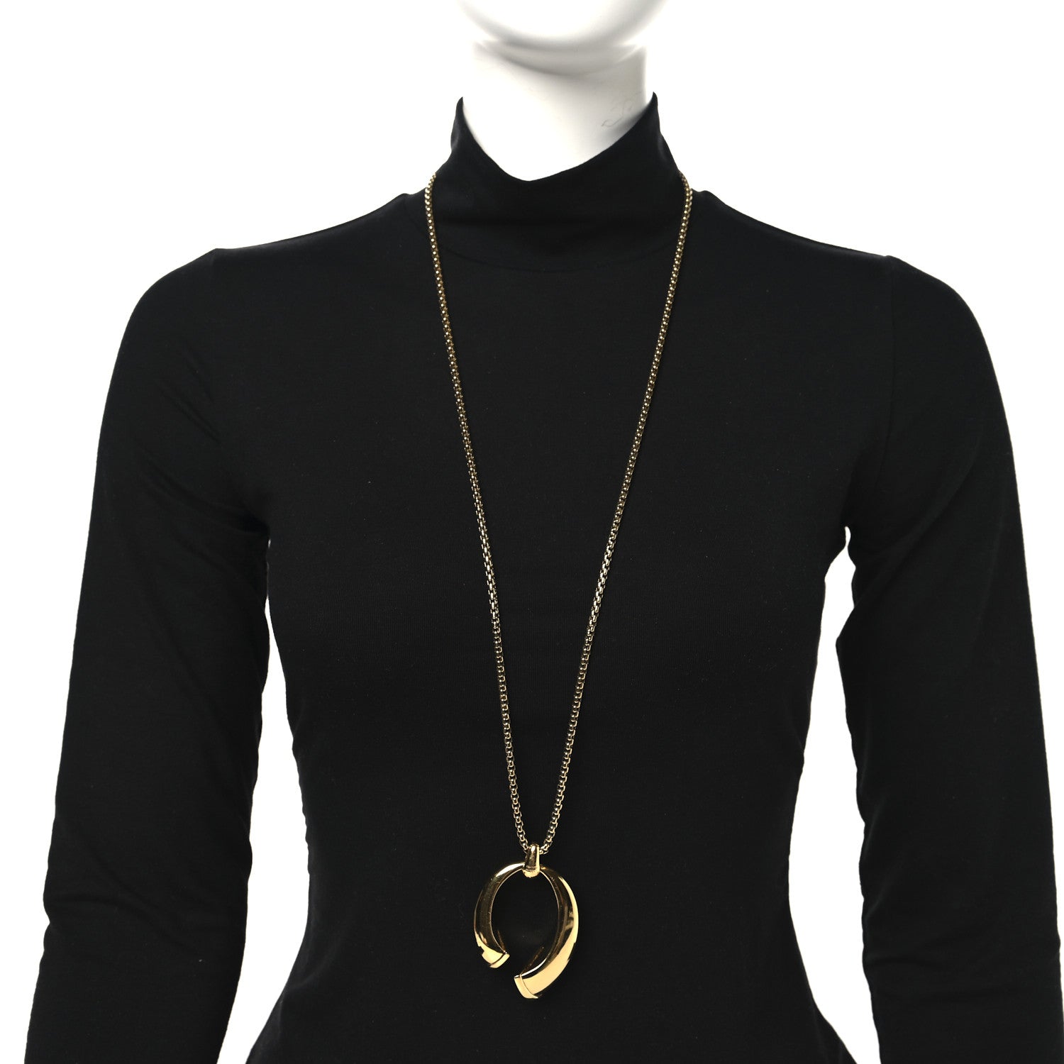 Metal Nanogram Sweet Dreams Horseshoe Necklace Gold
