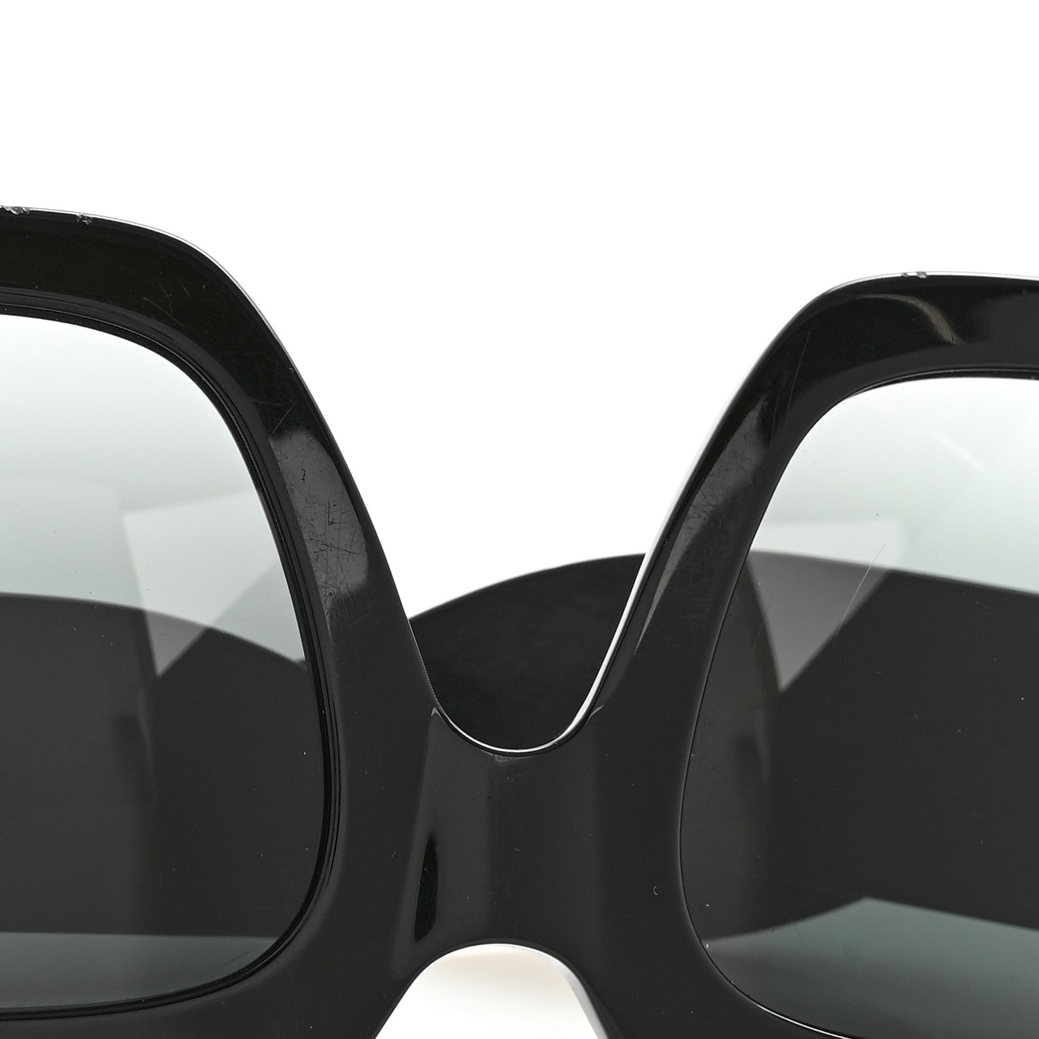 Square Frame Glitter GG0102S Sunglasses Black