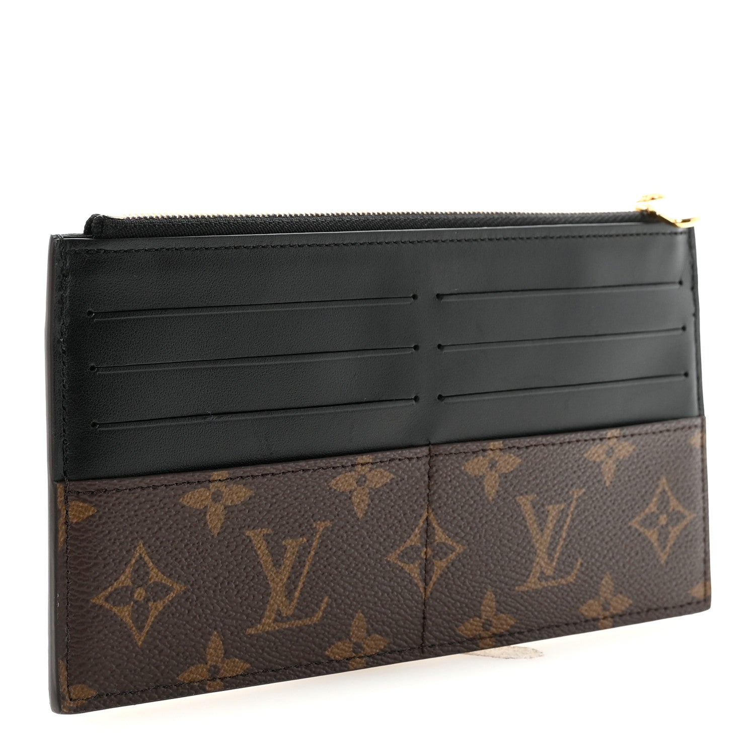 Monogram Slim Purse Black