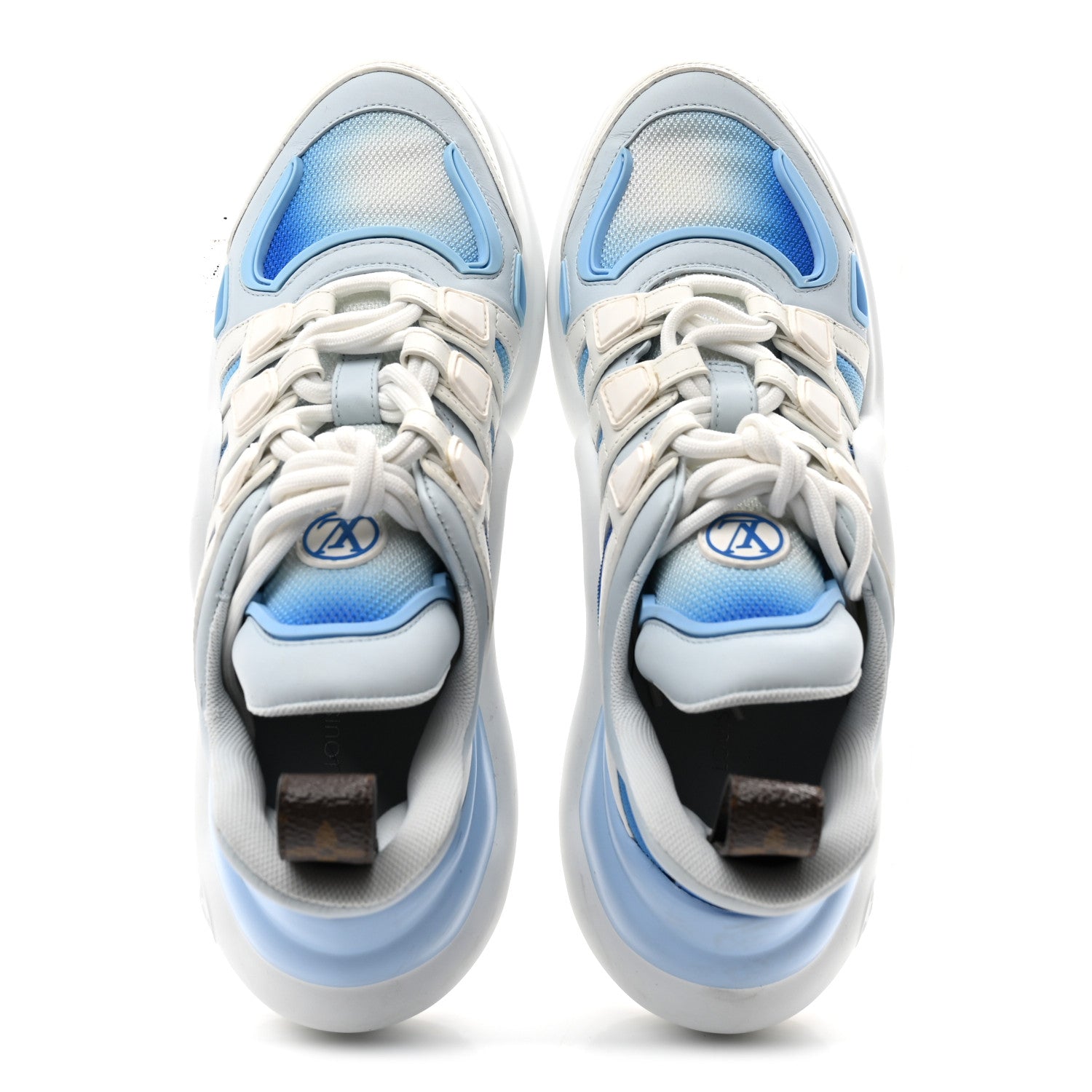 Calfskin LV Archlight Gradient Sneakers 38 Light Blue