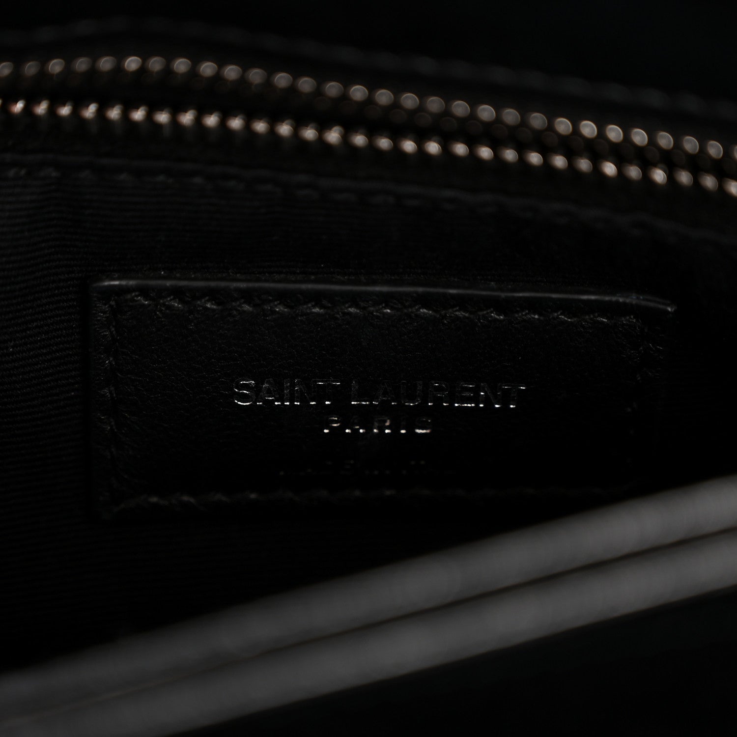 Calfskin Y Quilted Monogram Toy Loulou Crossbody Bag Black