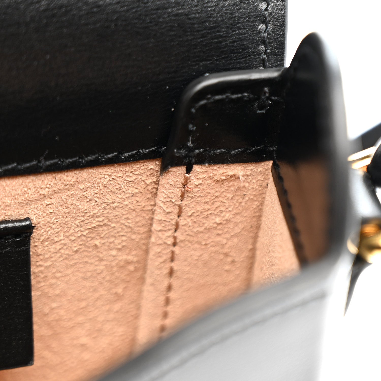 Boarded Plutone Calfskin Mini Horsebit 1955 Crossbody Bag Black