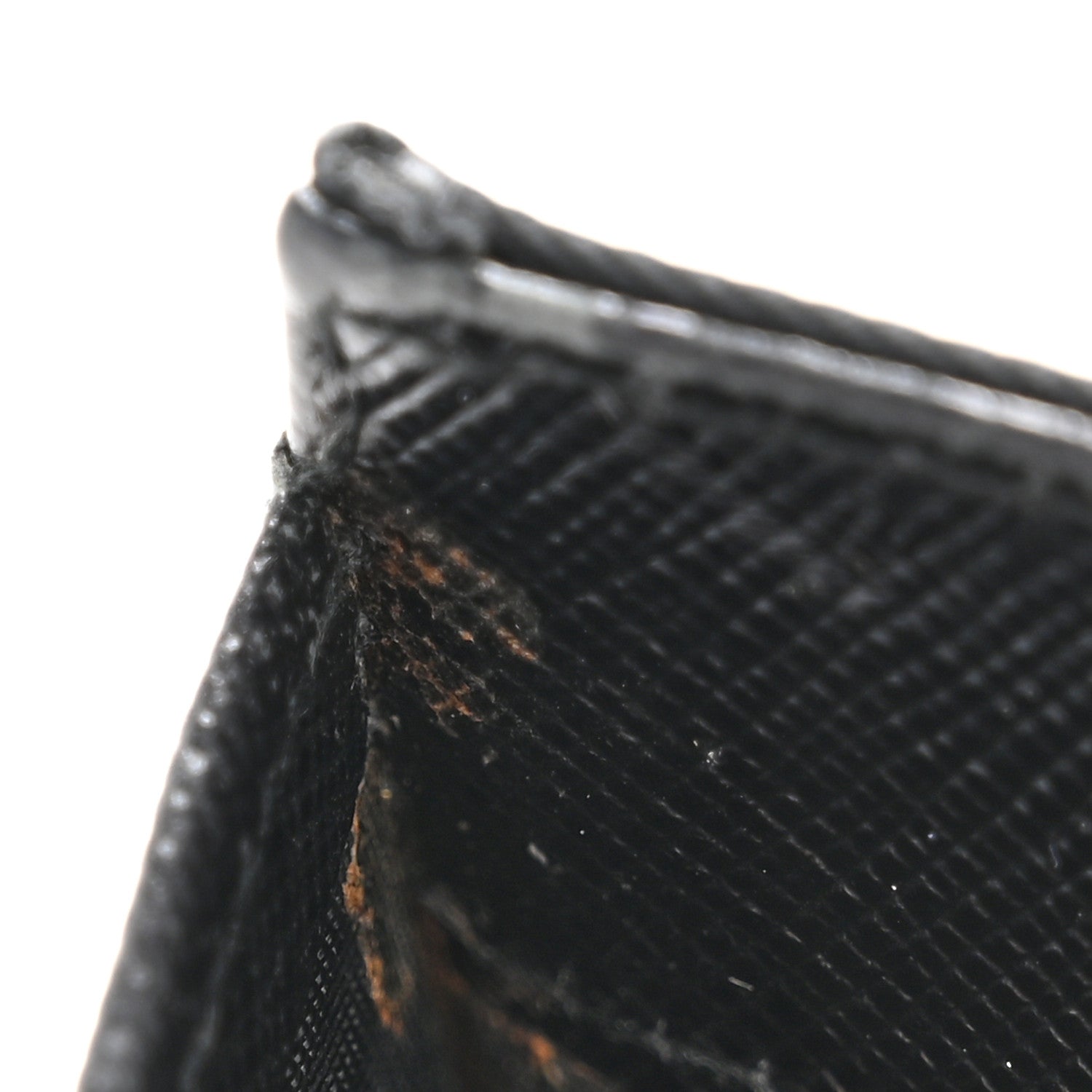 Tessuto Nylon Tri-Fold Compact Wallet  Black