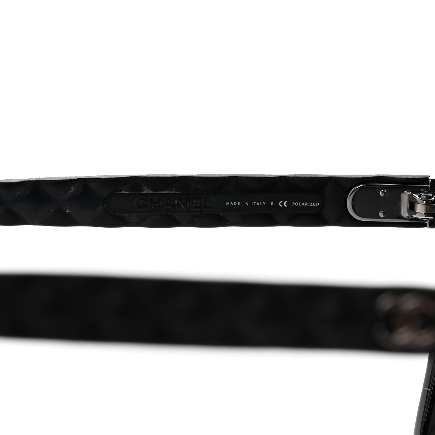 Acetate Quilted Polarized Butterfly CC Sunglasses 5288-Q Black