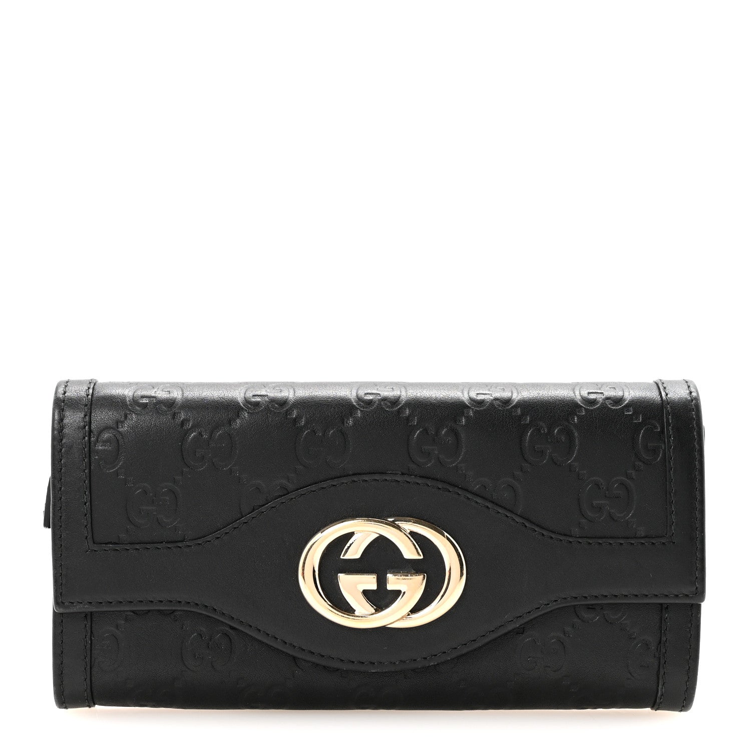 Guccissima Sukey Continental Wallet Continental Wallet Black