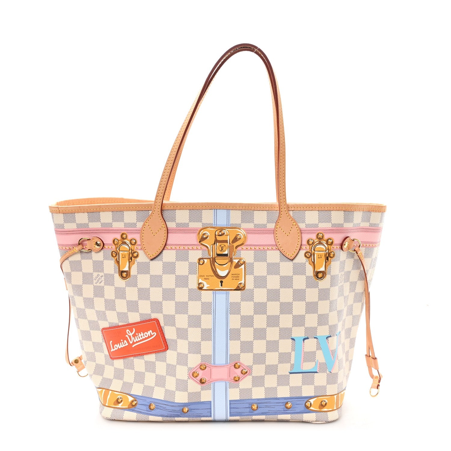 Damier Azur Summer Trunks Neo Neverfull MM