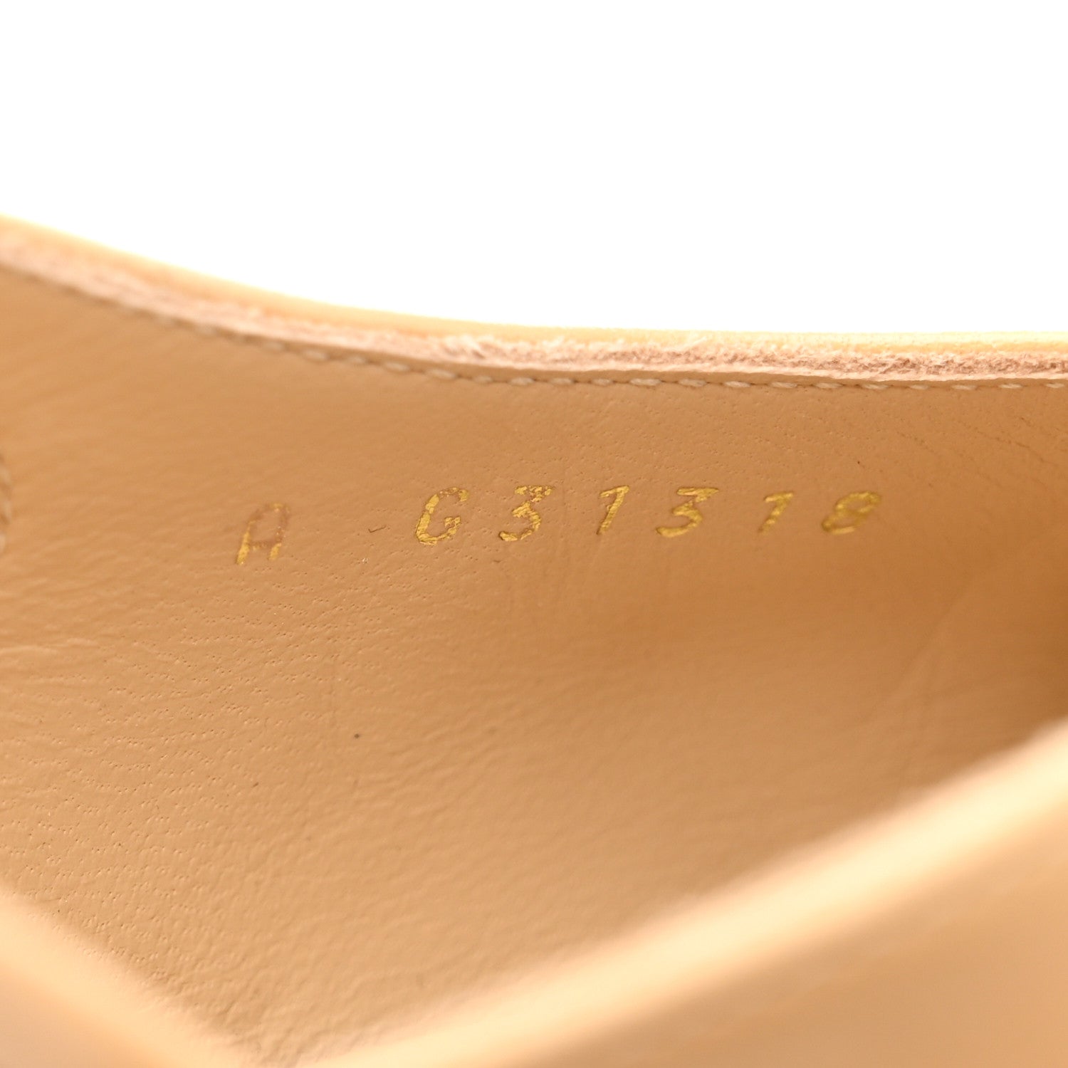 Goatskin Grosgrain Cap Toe CC Slingback Pumps 36.5 Beige Black