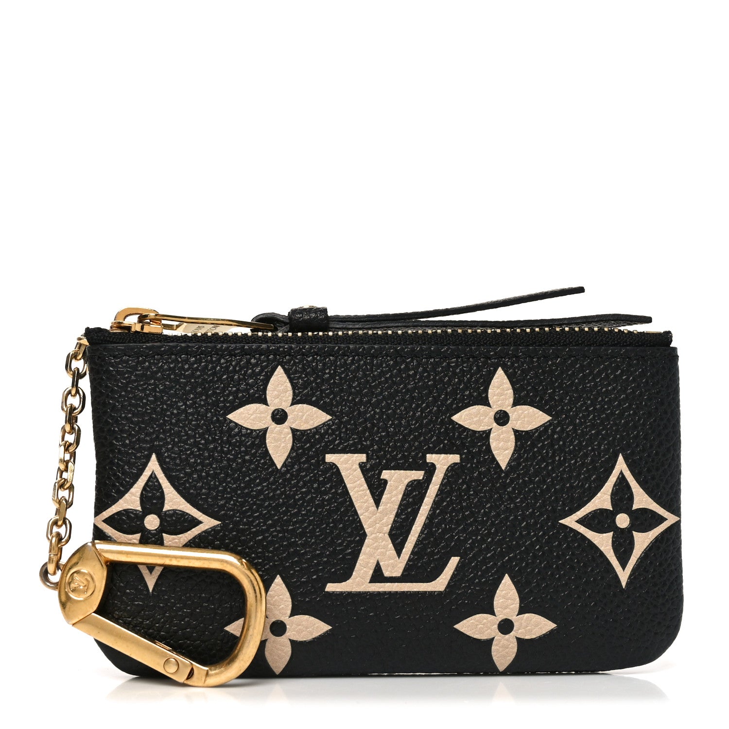 Empreinte Monogram Giant Key Pouch Black Beige