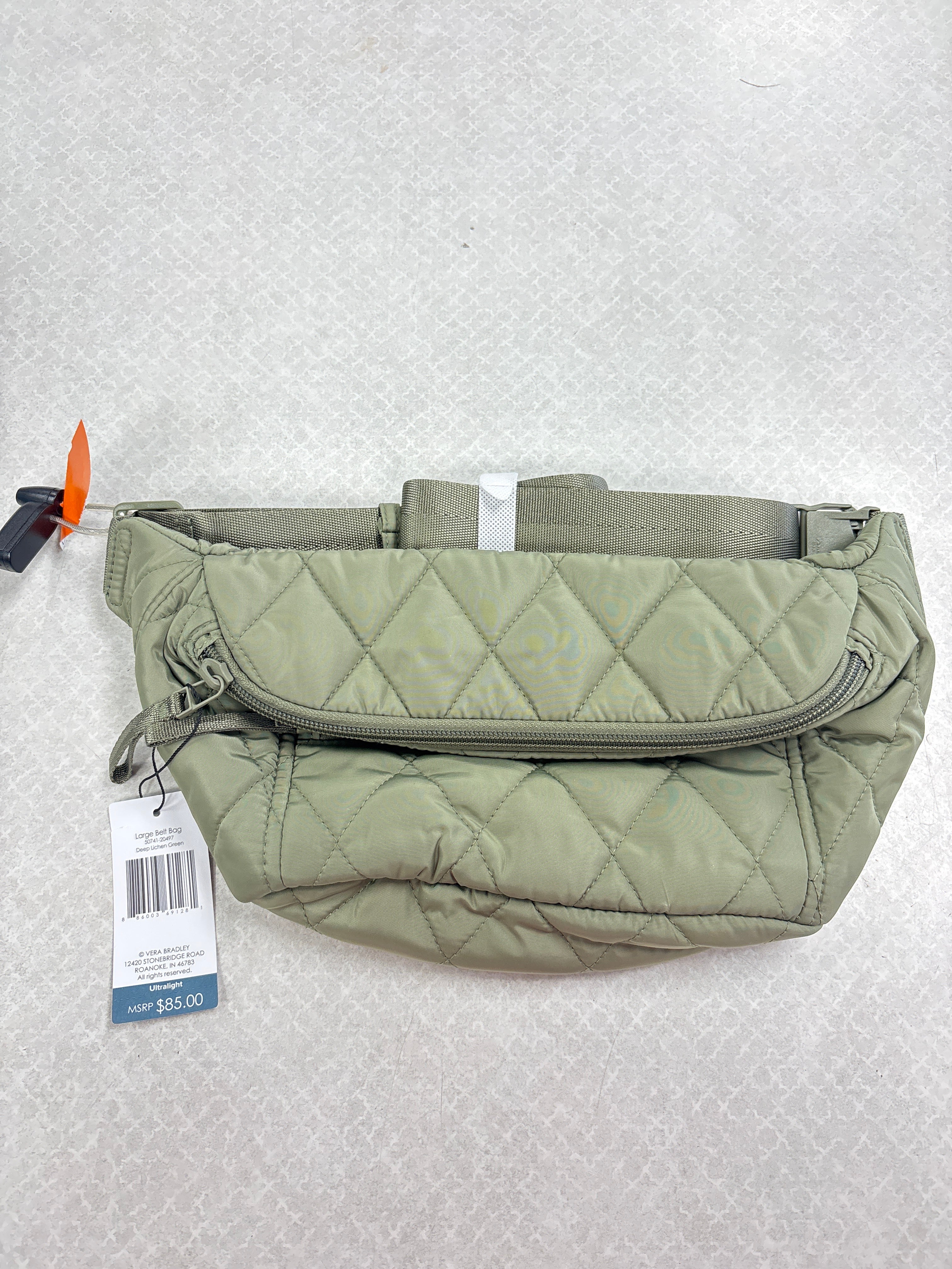 Belt Bag By Vera Bradley In Green, Size:Large