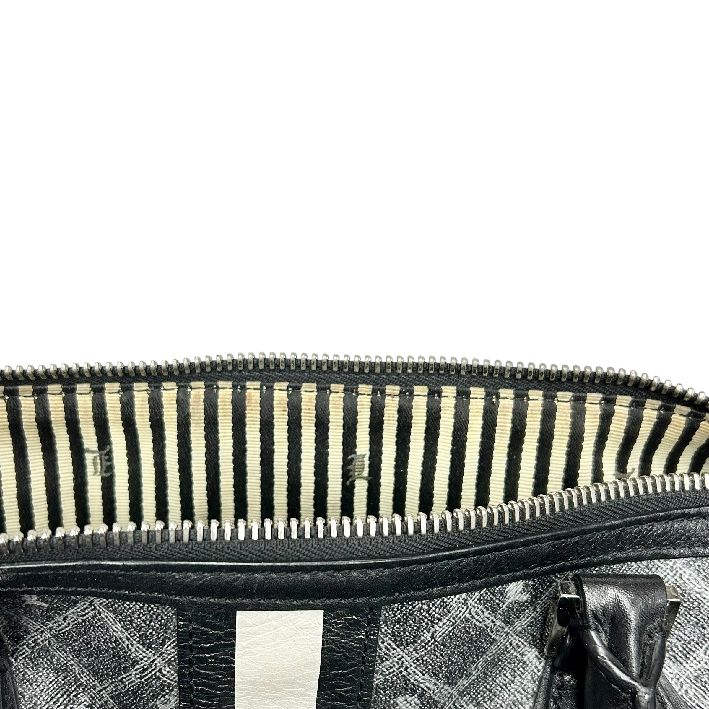 Handbag Leather By Lamb, Size: Medium