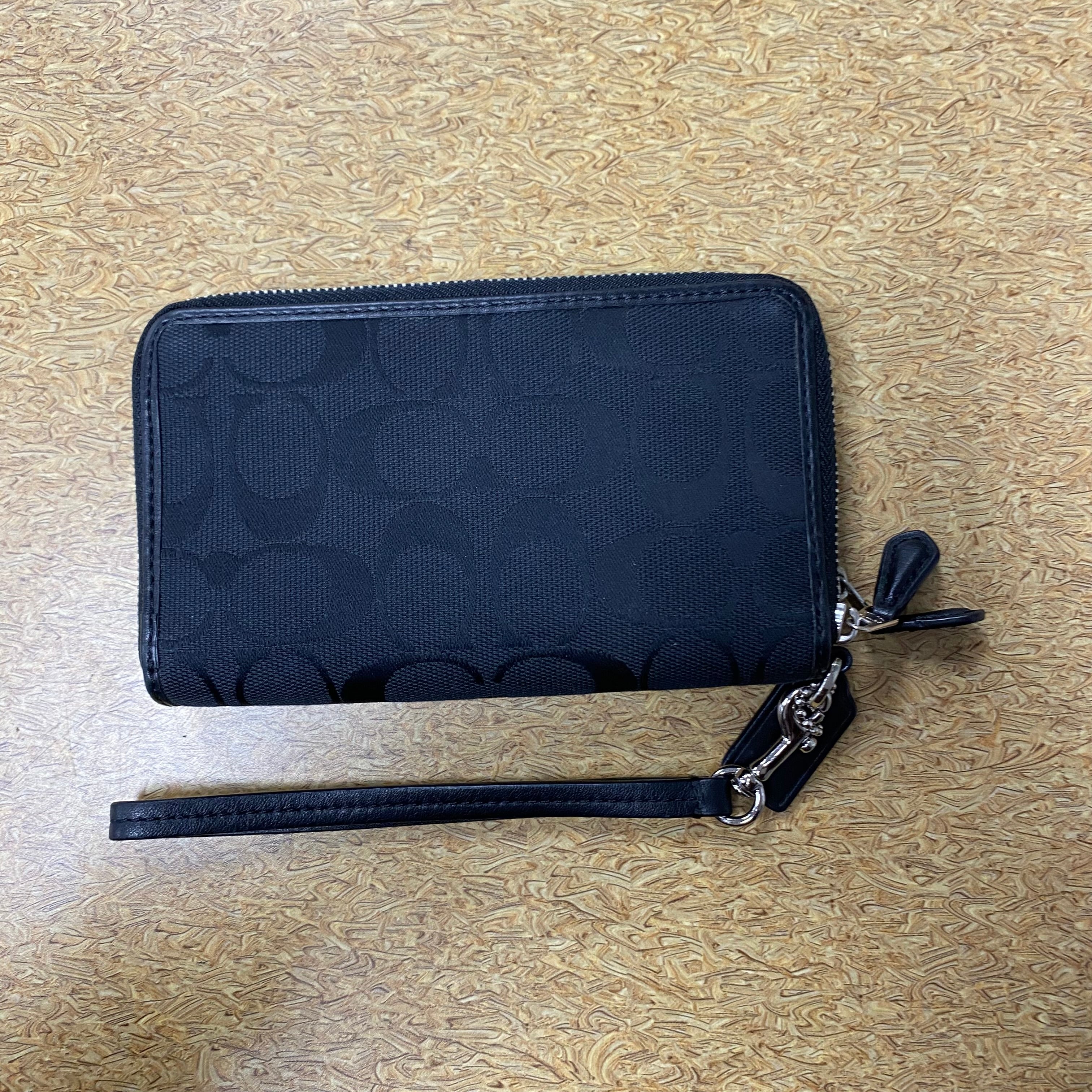Wristlet Designer By Coach In Black, Size:Medium