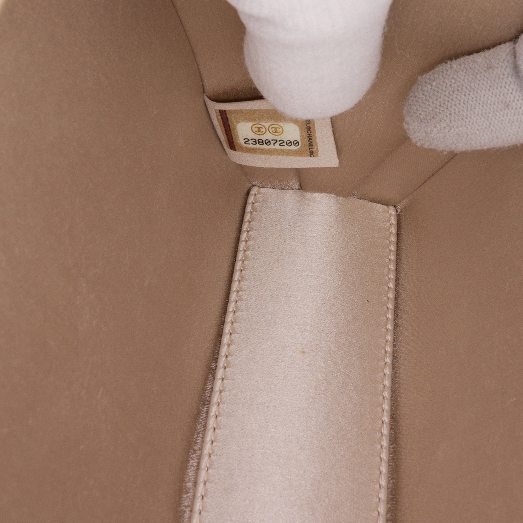 Chain Frame Clutch Embossed Calfskin