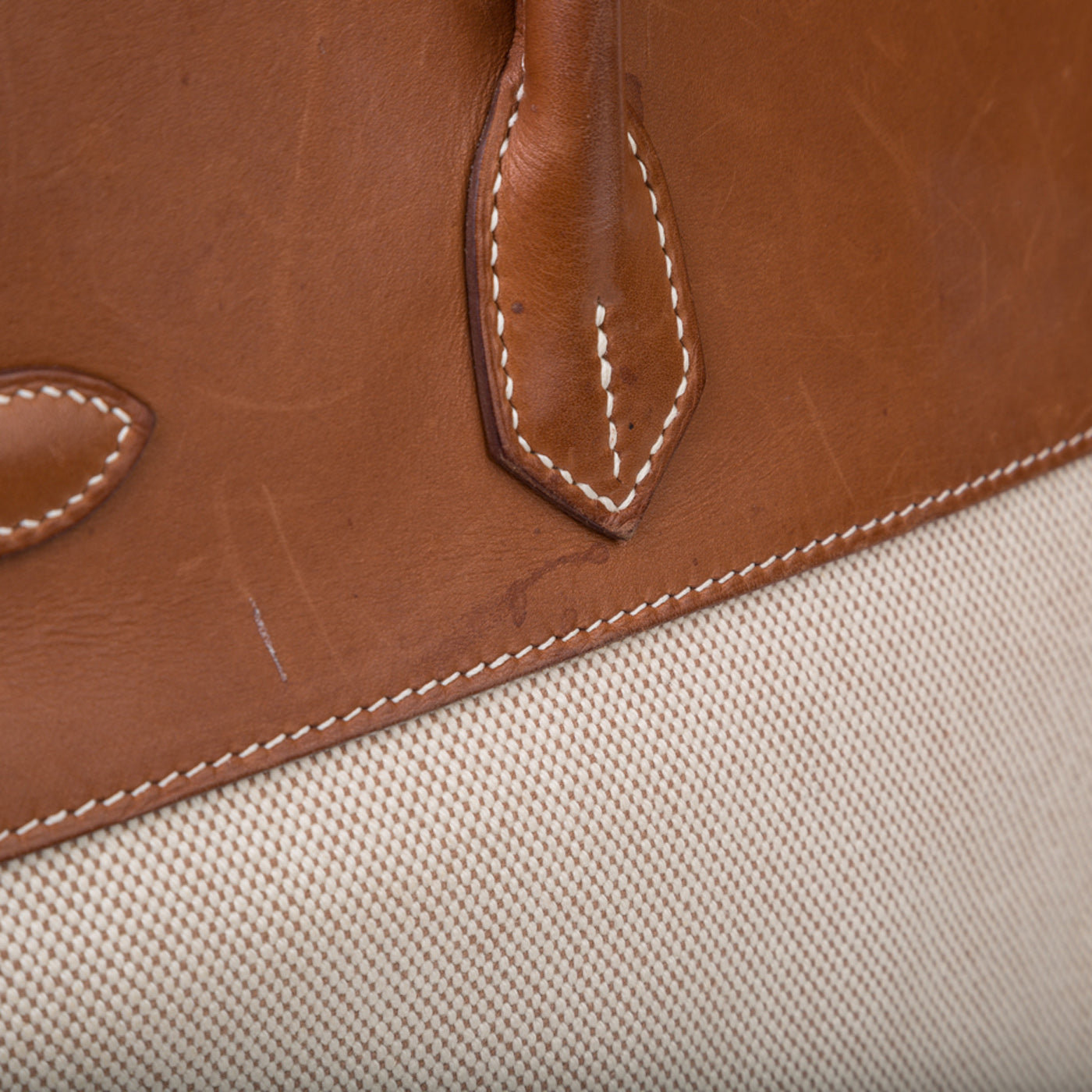 Birkin 35 - Barenia and Ecru Canvas