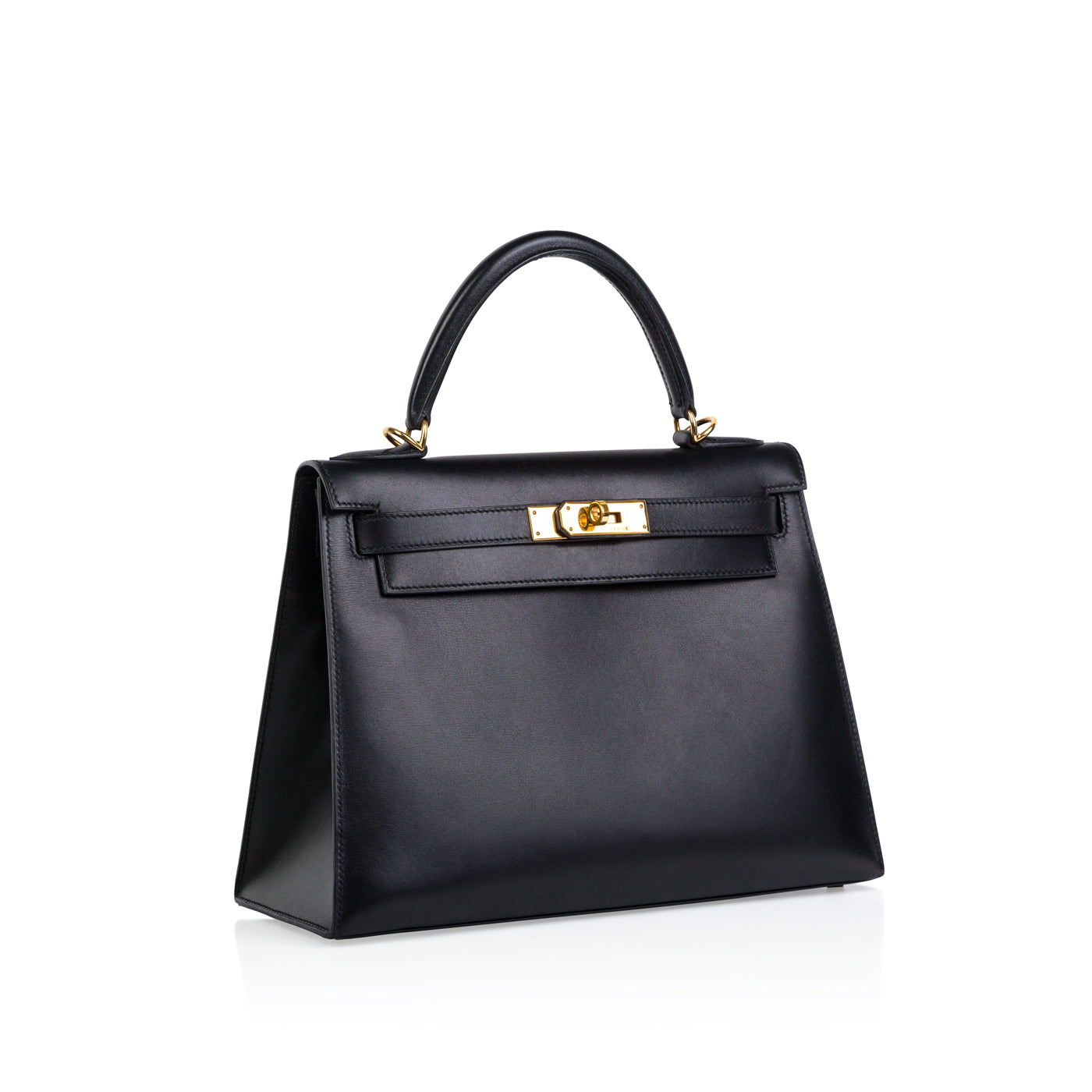 Kelly 28 - Vintage Black Box Calf
