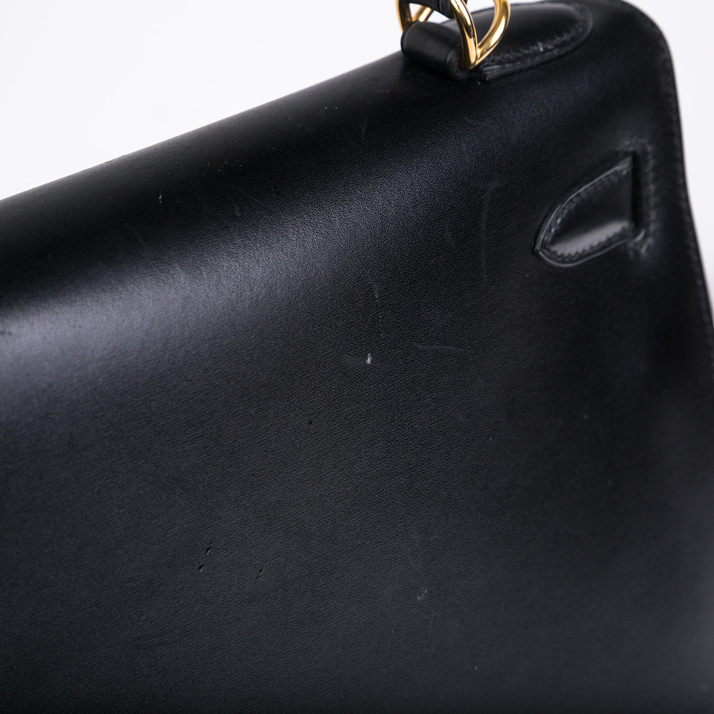 Kelly 28 - Vintage Black Box Calf