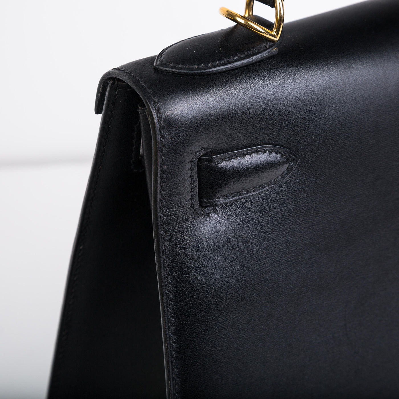 Kelly 28 - Vintage Black Box Calf