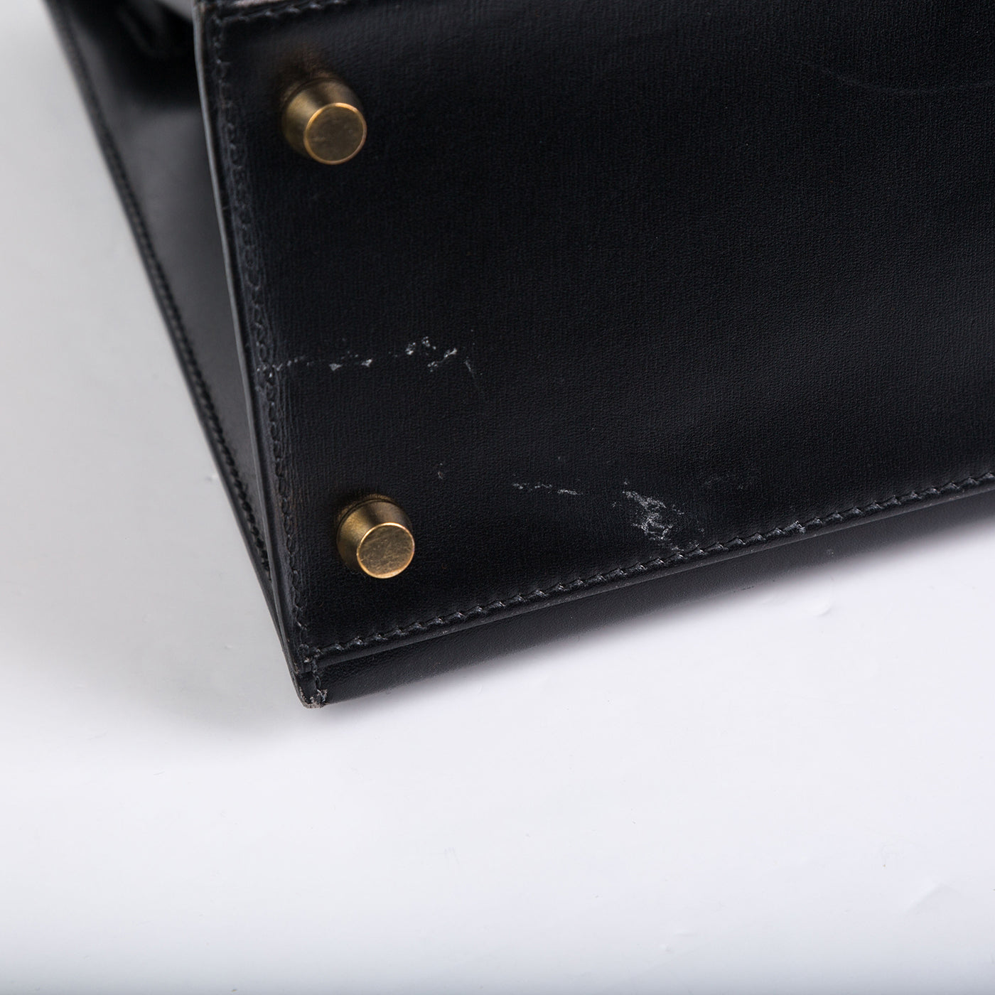 Kelly 28 - Vintage Black Box Calf