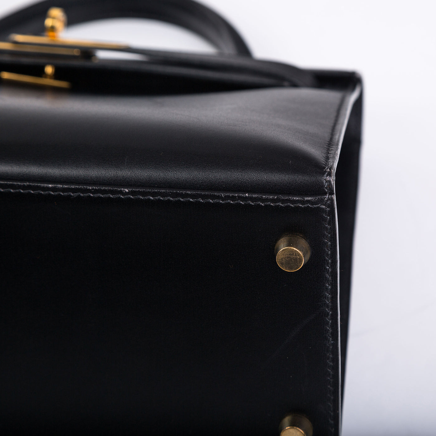 Kelly 28 - Vintage Black Box Calf